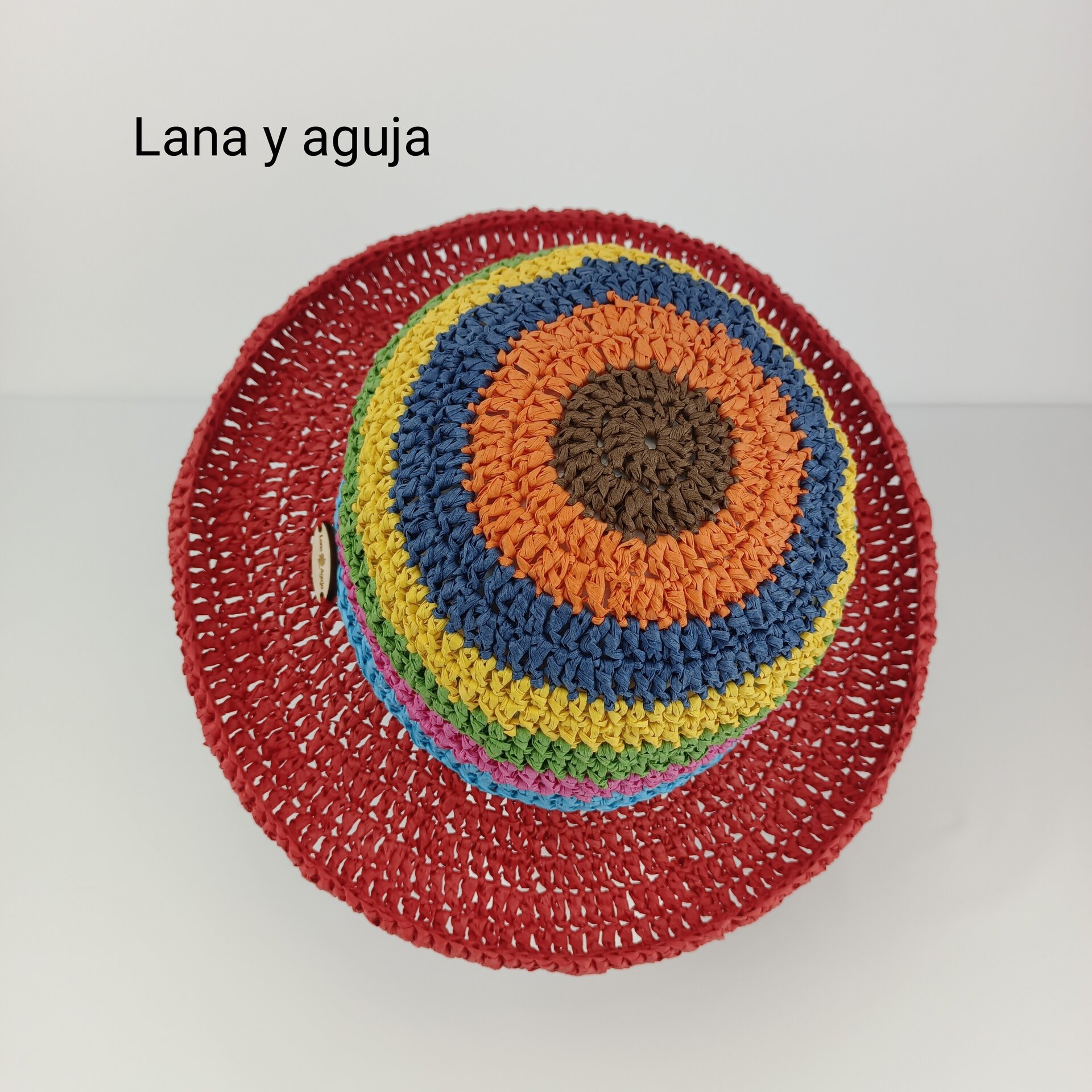 Sombrero de mujer para verano, pamela, sombrero de playa de rafia. - 9
