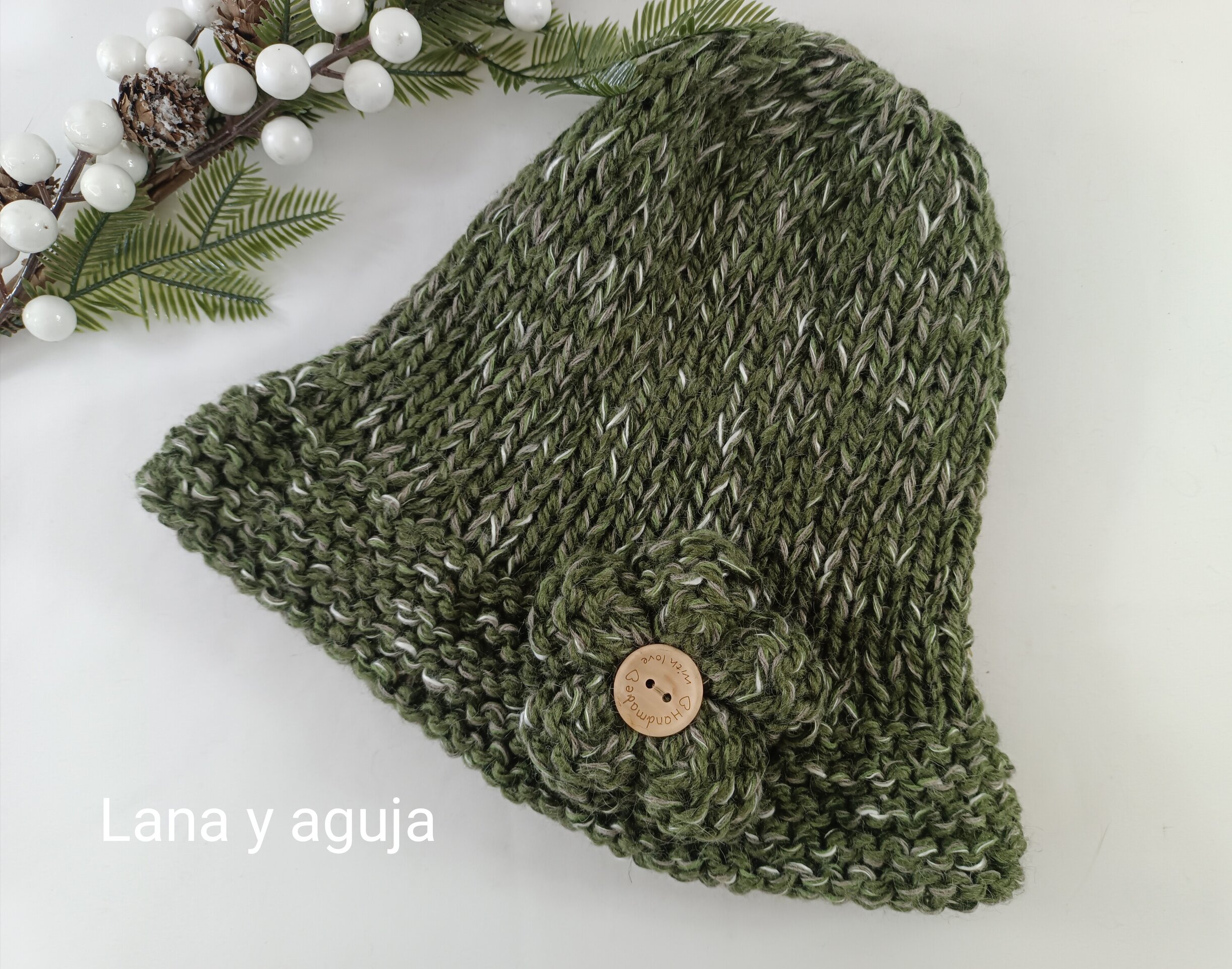 Gorro de lana, estilo años 20, sombrero tejido, gorro invierno. - 9