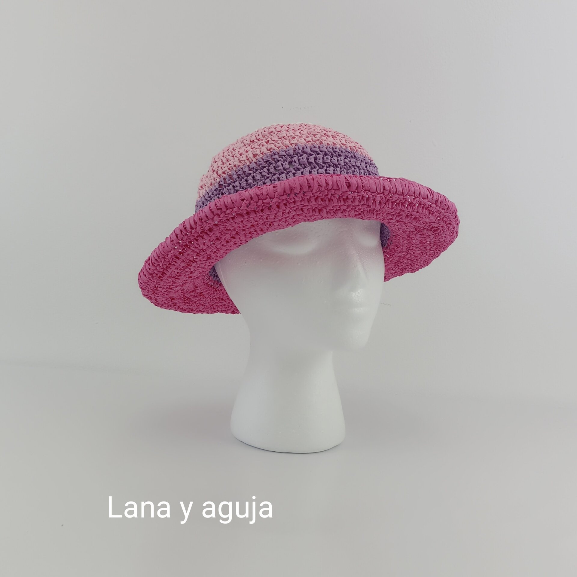 Sombrero de mujer para verano, pamela, sombrero de playa de rafia. - 12