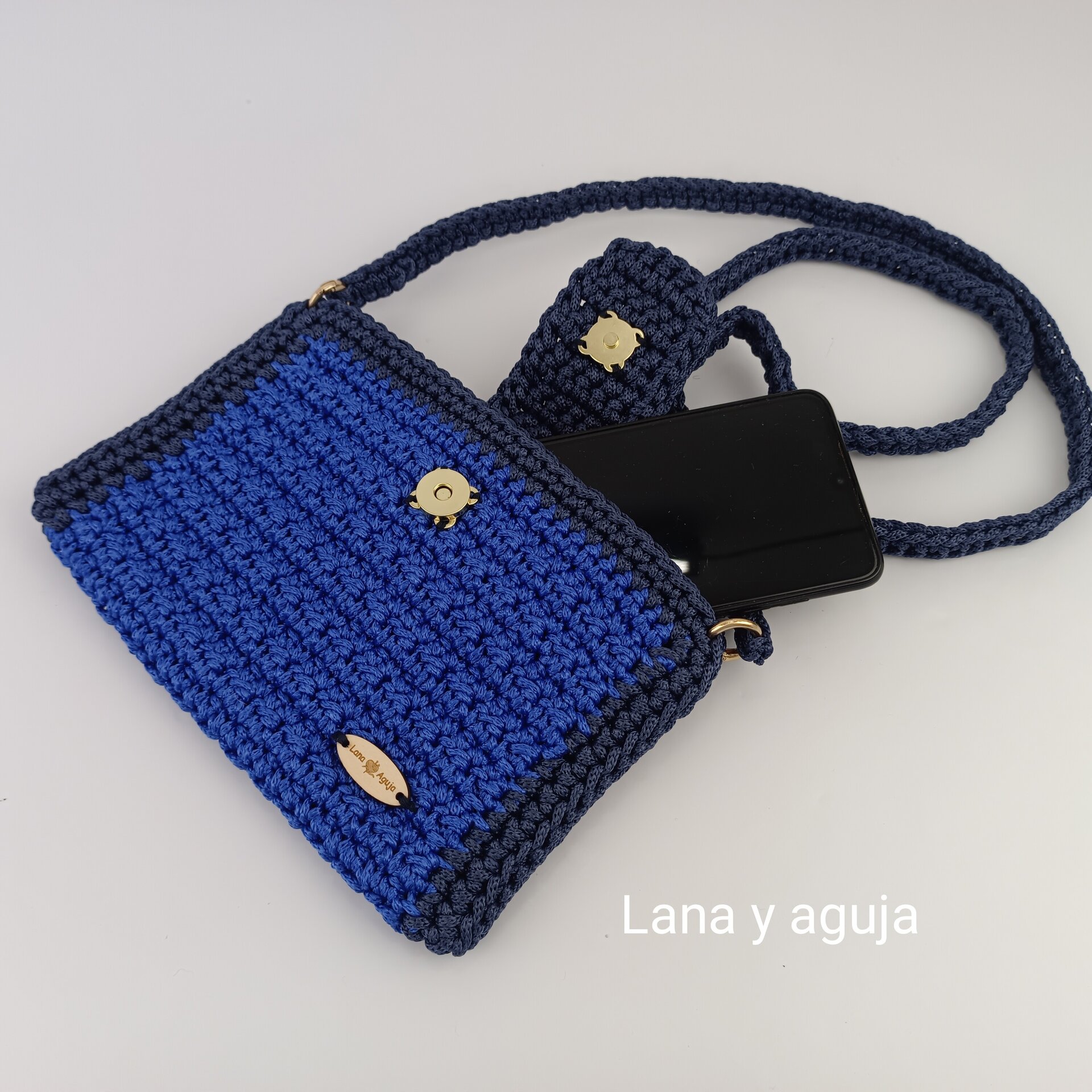 Bolso de crochet, Modelo Martina, Mini bolso. - 6