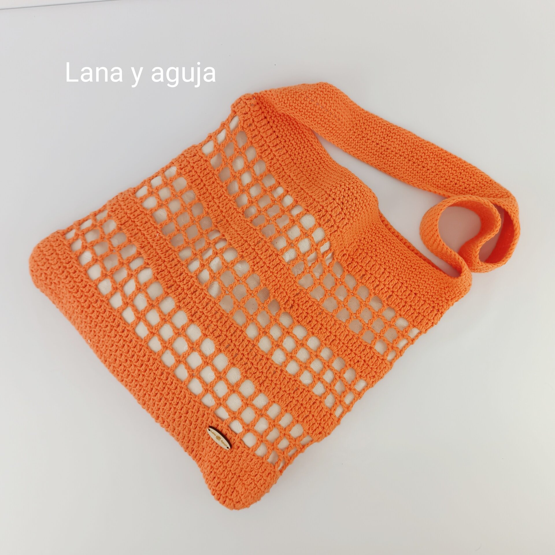 Bolso de crochet, bolso de hombro, tejido a mano, original. VARIOS COLORES. - 4