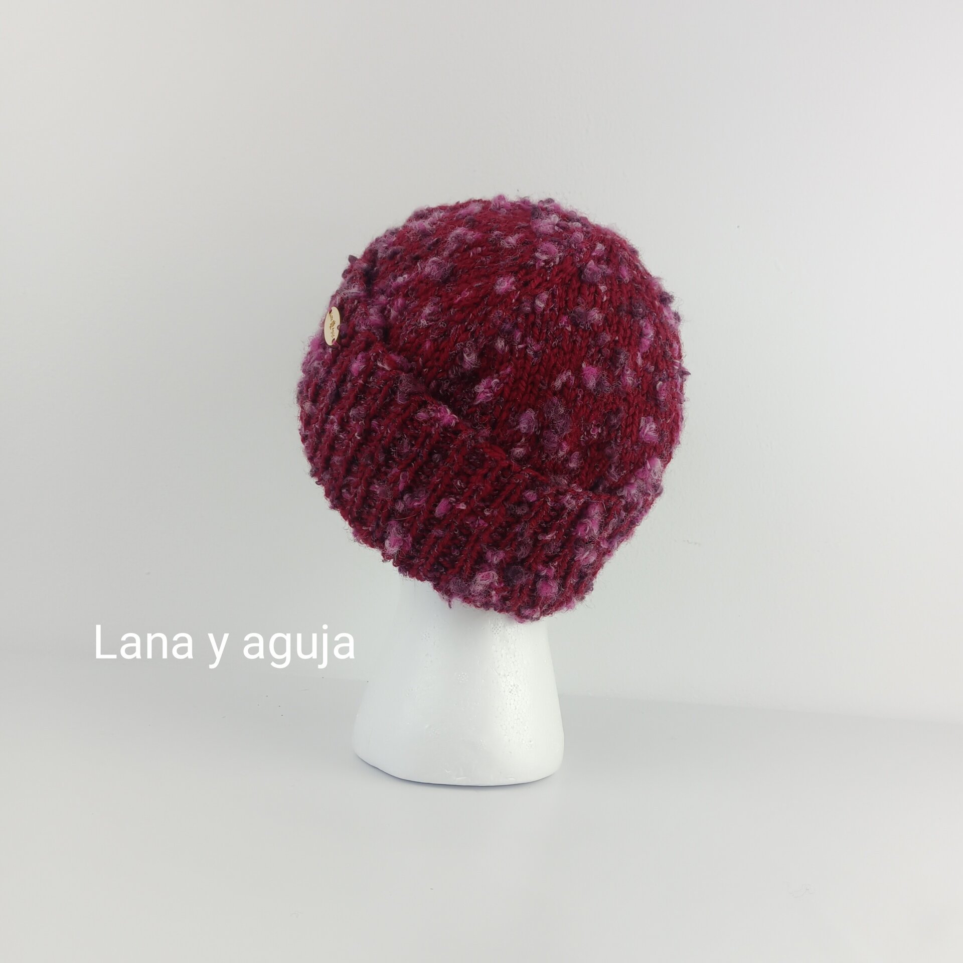 Gorro de lana tejido a mano, unisex, modelo nórdico. VARIOS COLORES - 4