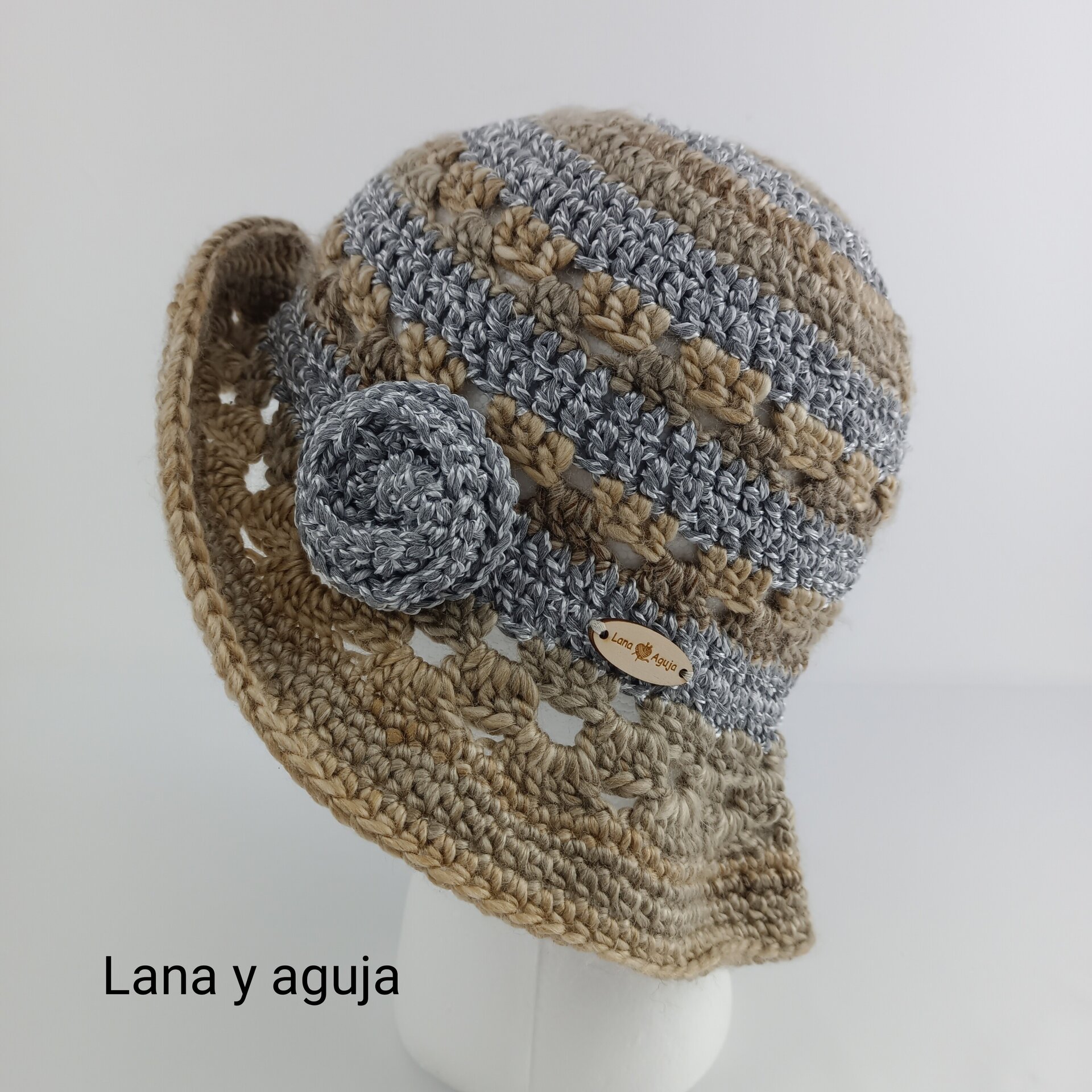 Gorro chic, sombrero estilo años 20, tejido en crochet. VER COLORES. - 5