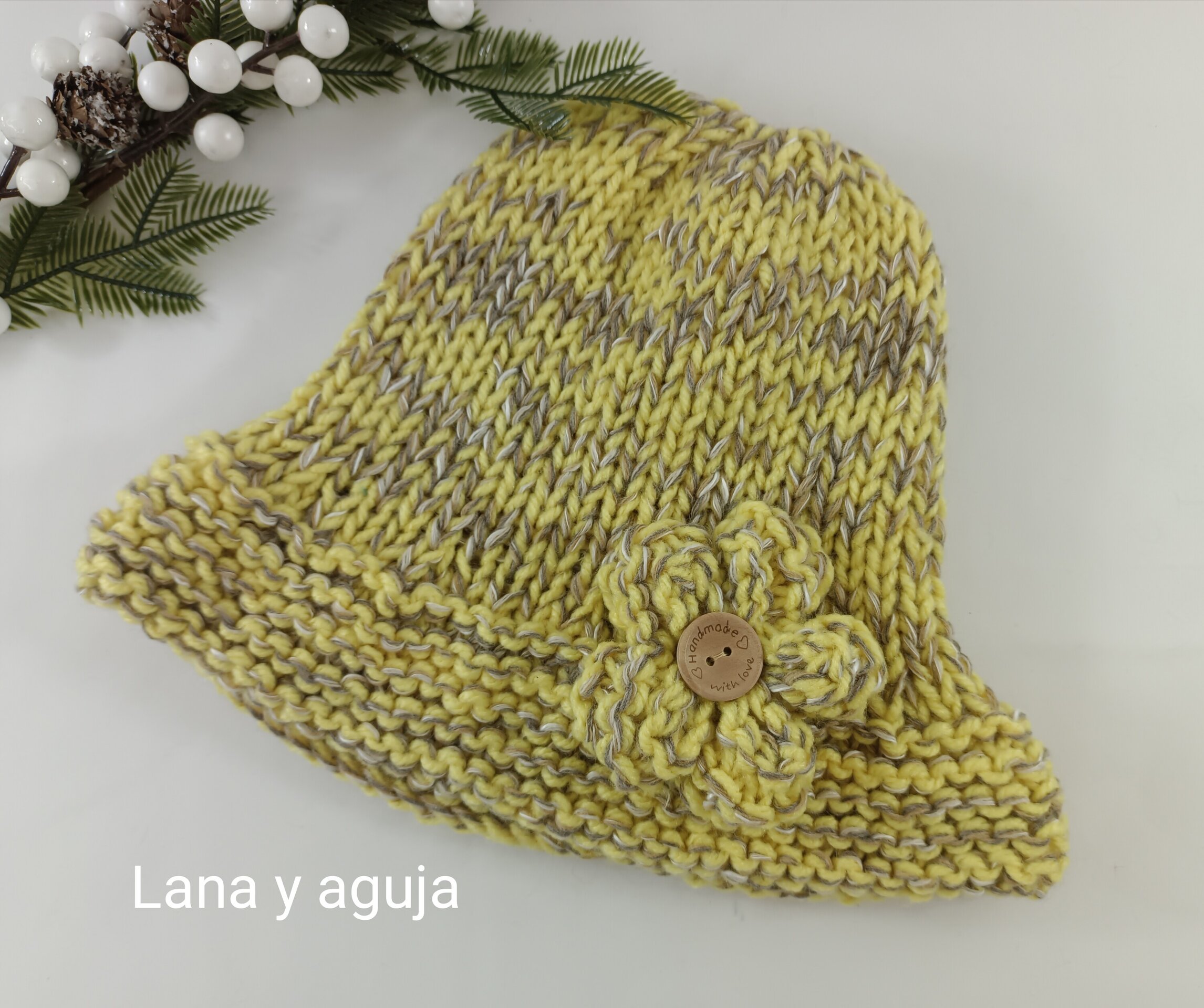 Gorro de lana, estilo años 20, sombrero tejido, gorro invierno. - 5