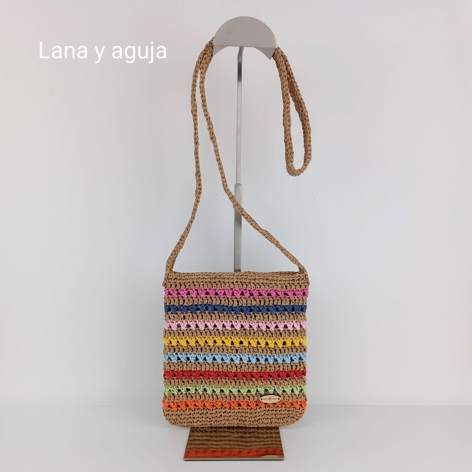 Bolso modelo Senda, bolso de hombro, tejido a mano, diseño original. - 8