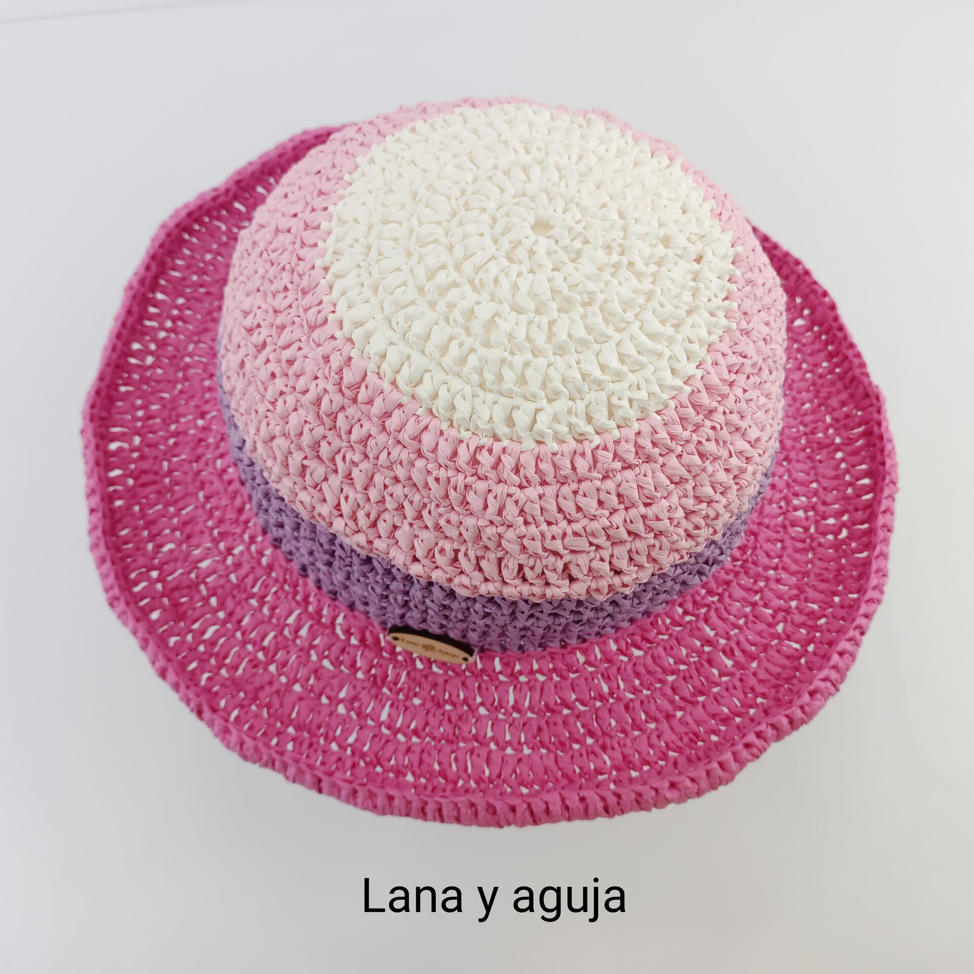 Sombrero de mujer para verano, pamela, sombrero de playa de rafia. - 13