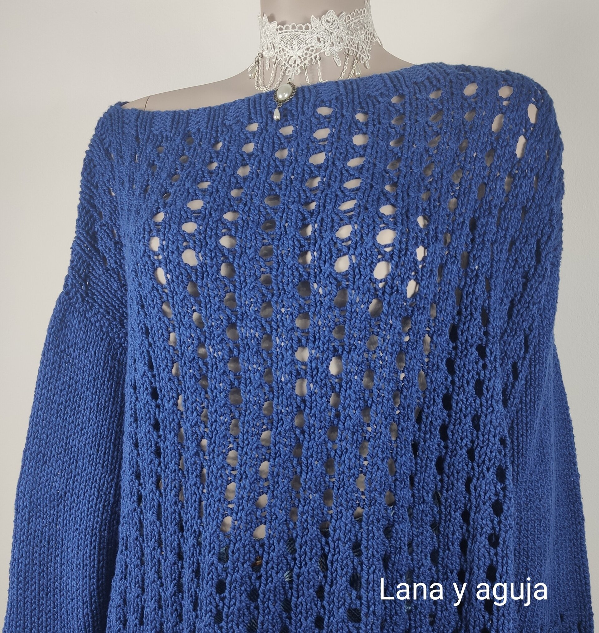 Jersey de algodón hecho a mano. Talla L. - 6