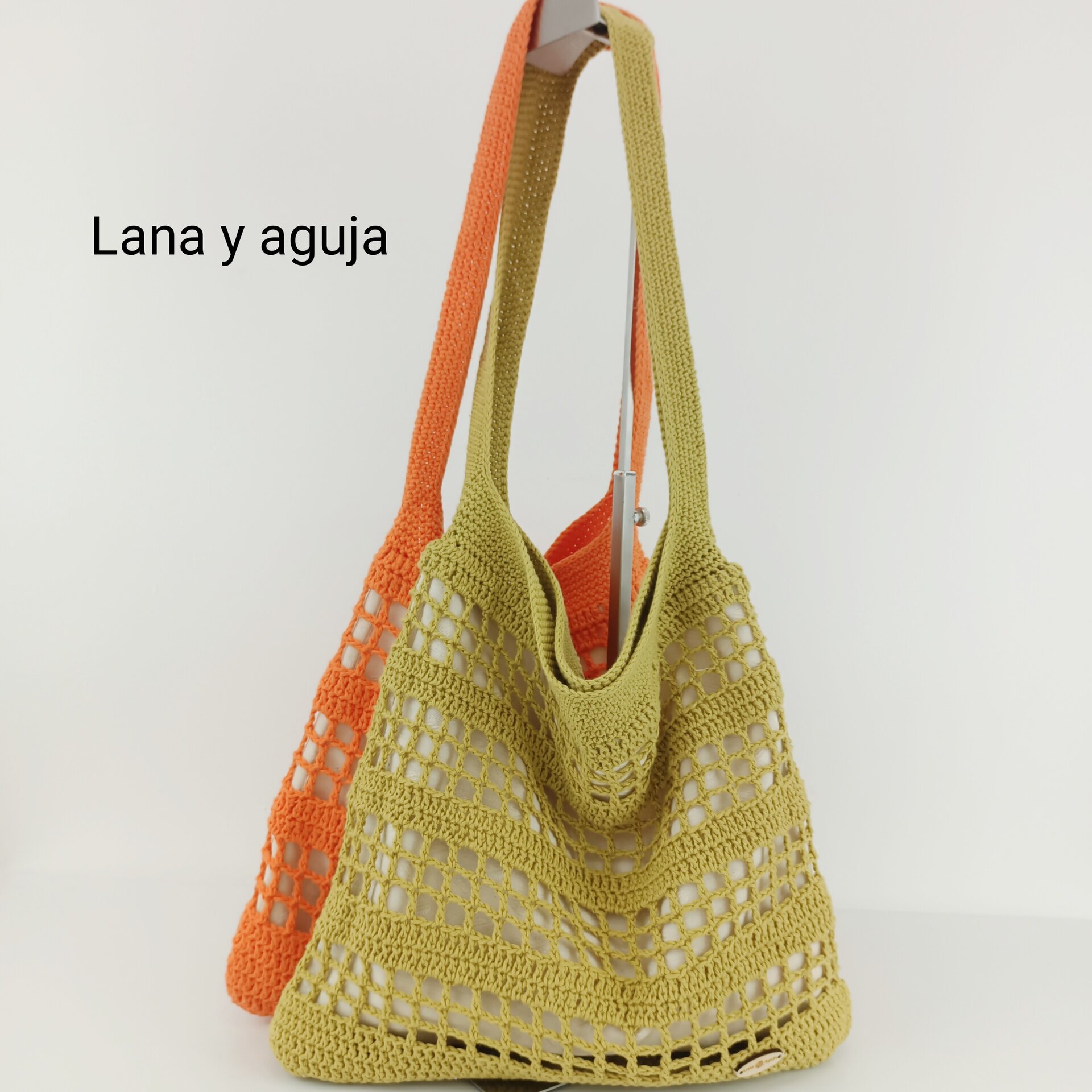 Bolso de crochet, bolso de hombro, tejido a mano, original. VARIOS COLORES. - 2