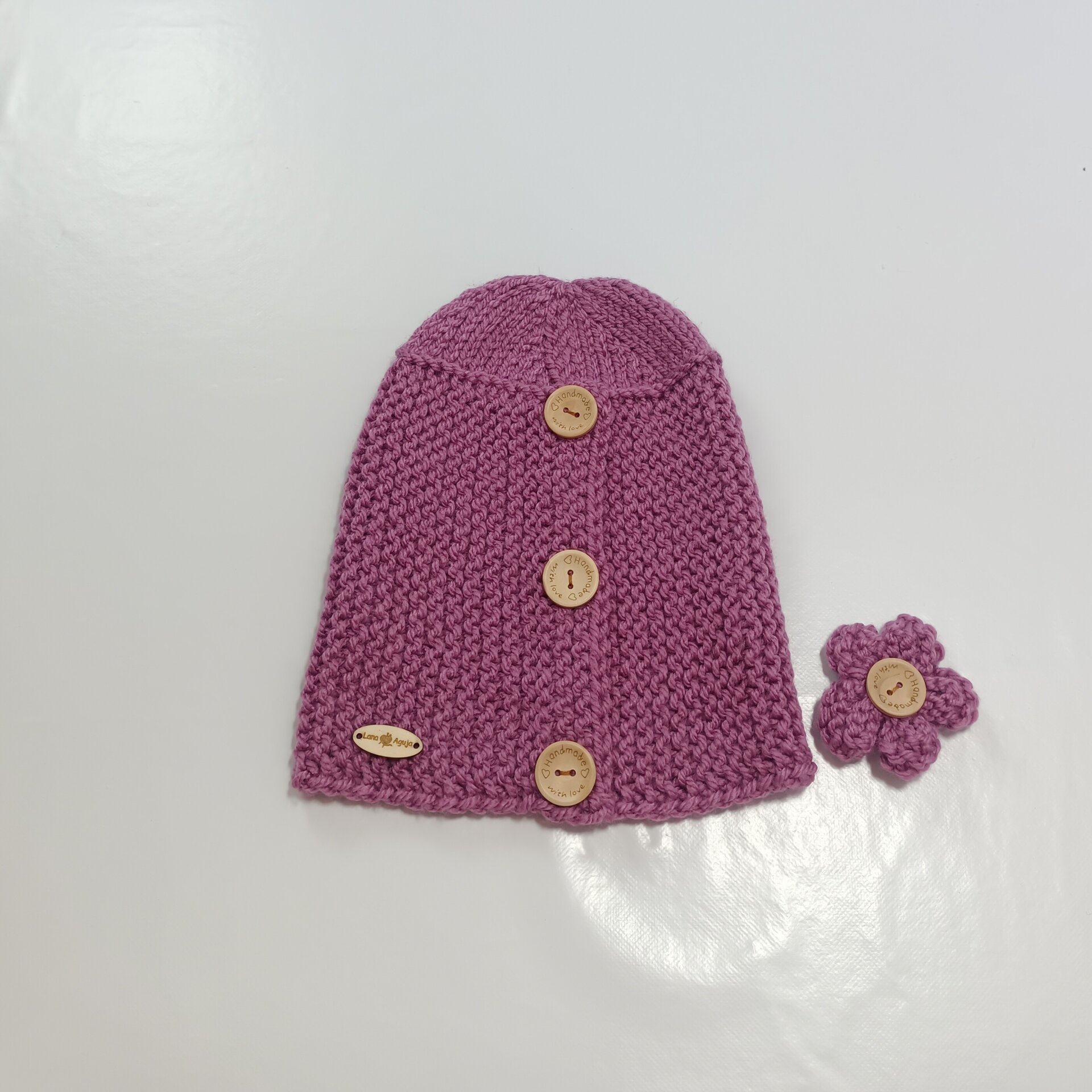 Gorro largo de lana estilo slouchy, VARIOS COLORES, gorro de lana . - 5