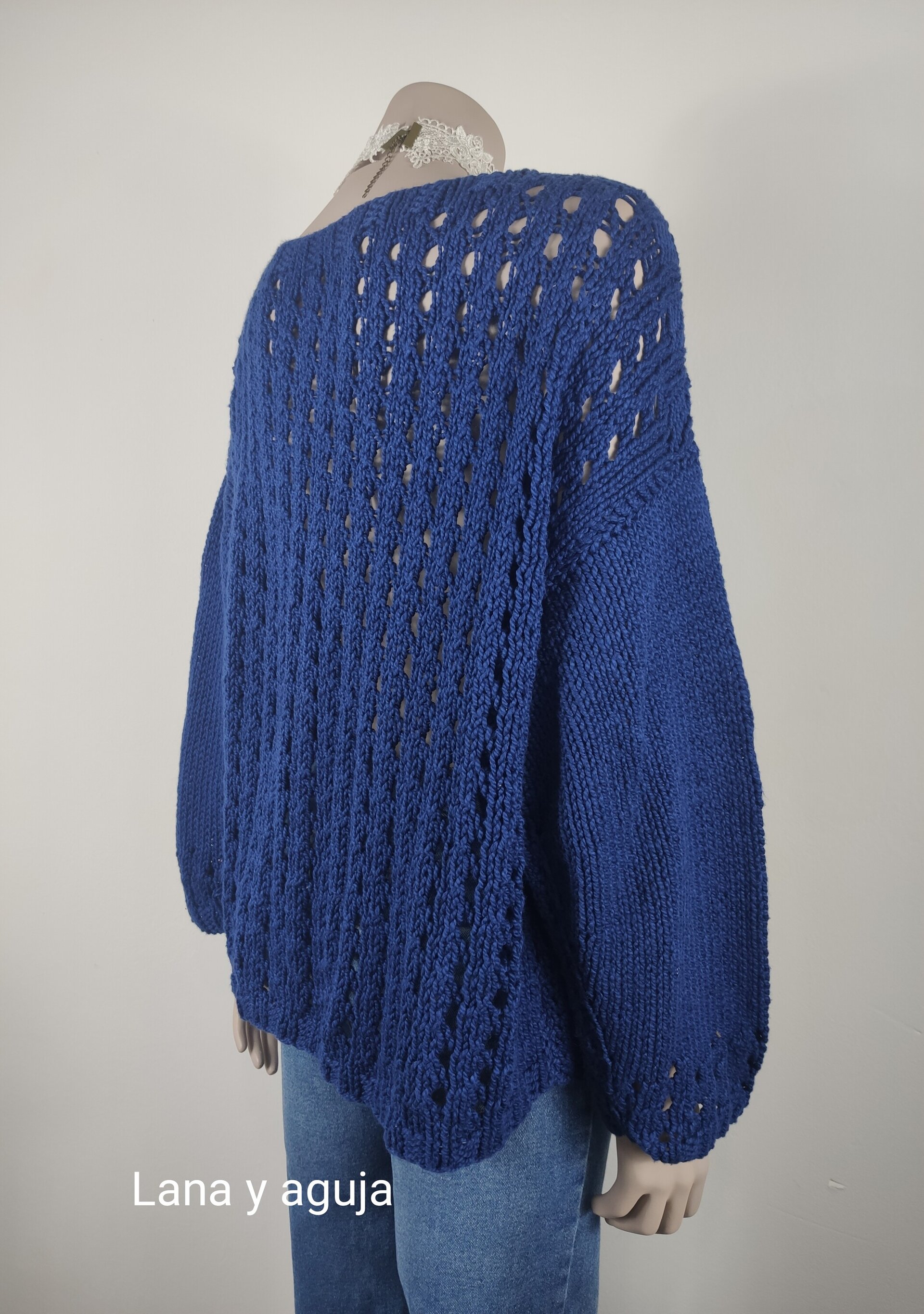 Jersey de algodón hecho a mano. Talla L. - 5