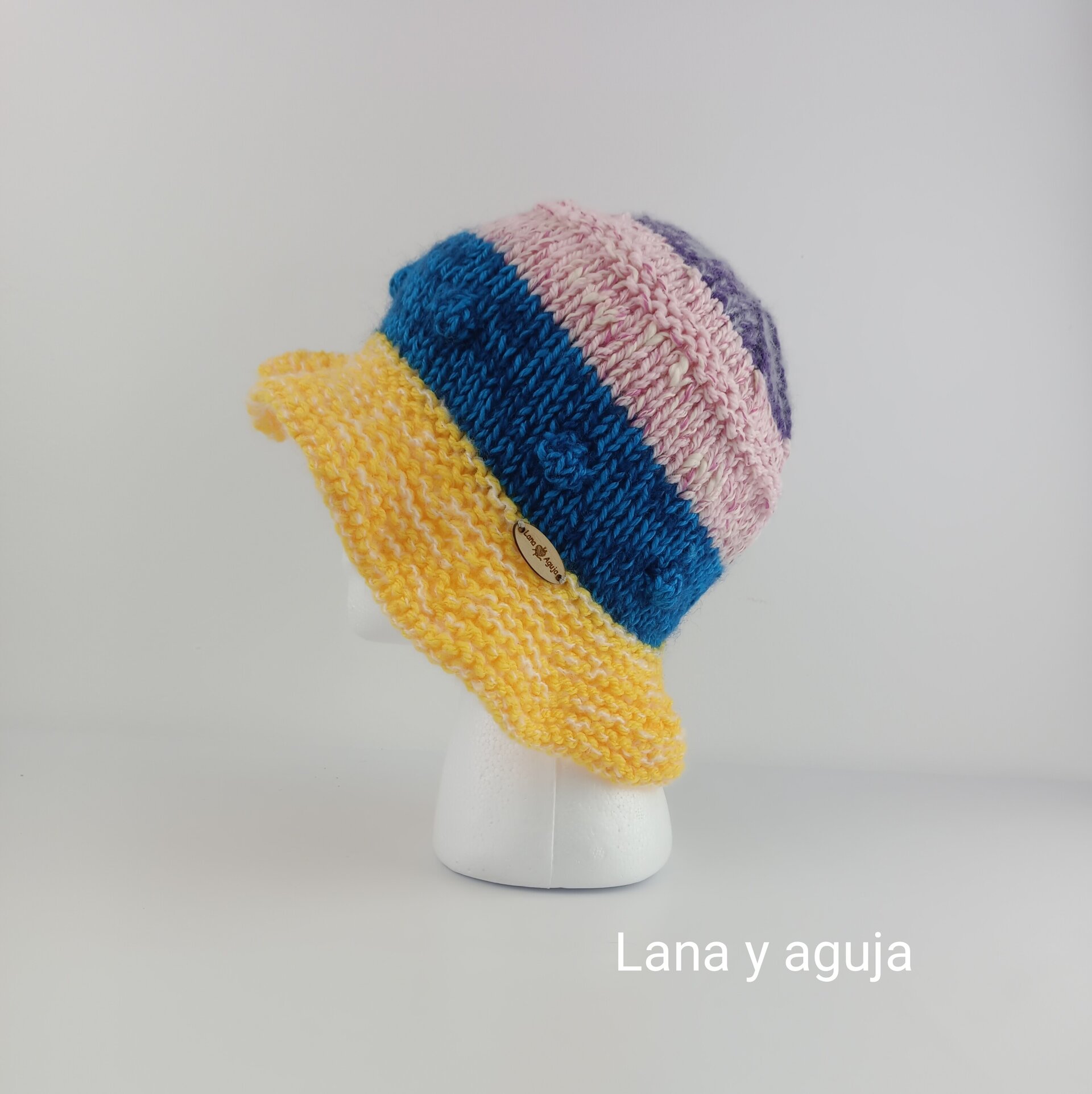 Gorro de lana, sombrero pescador, gorro multicolor. VARIOS COLORES - 3