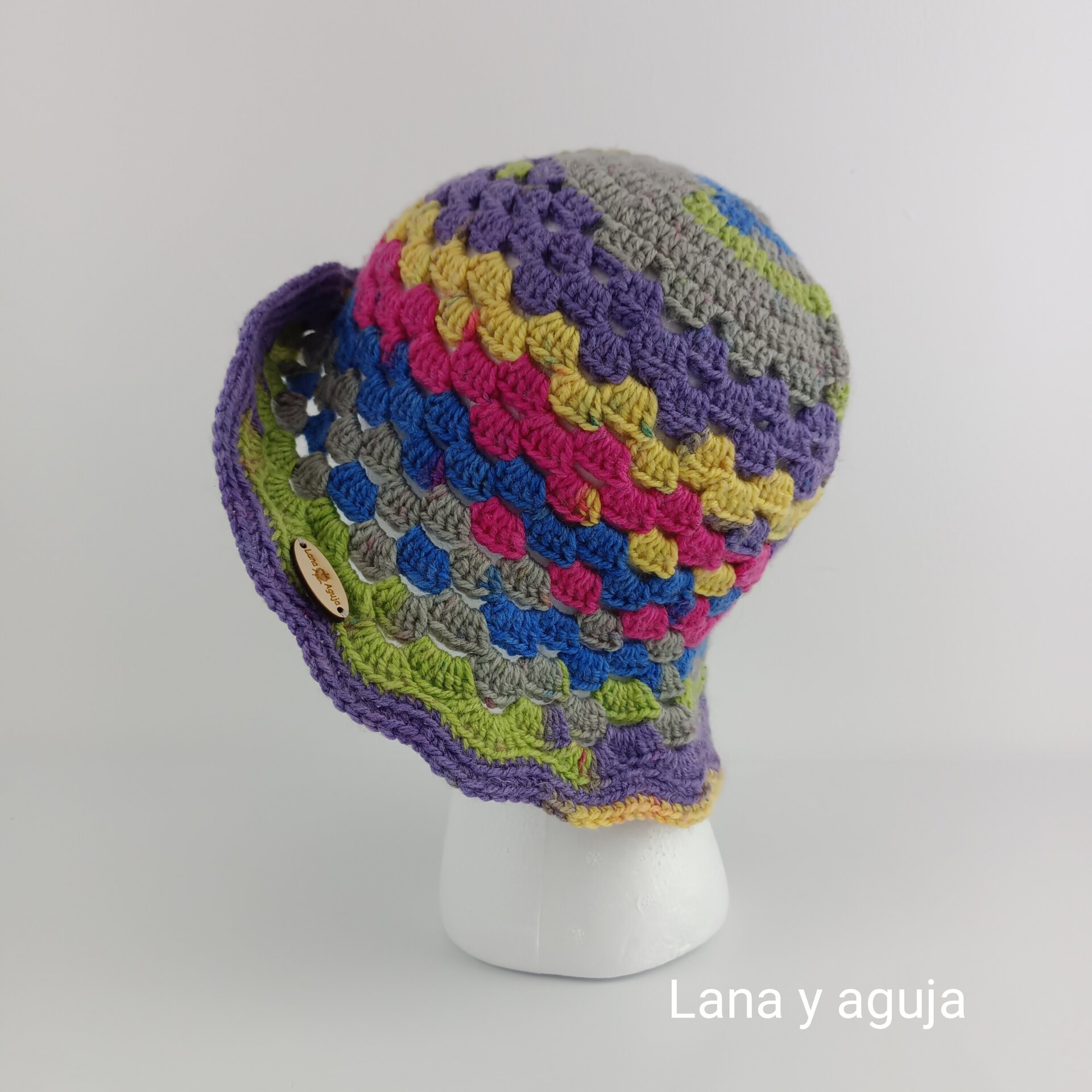 Gorro de lana, sombrero pescador, gorro multicolor. VARIOS COLORES - 8