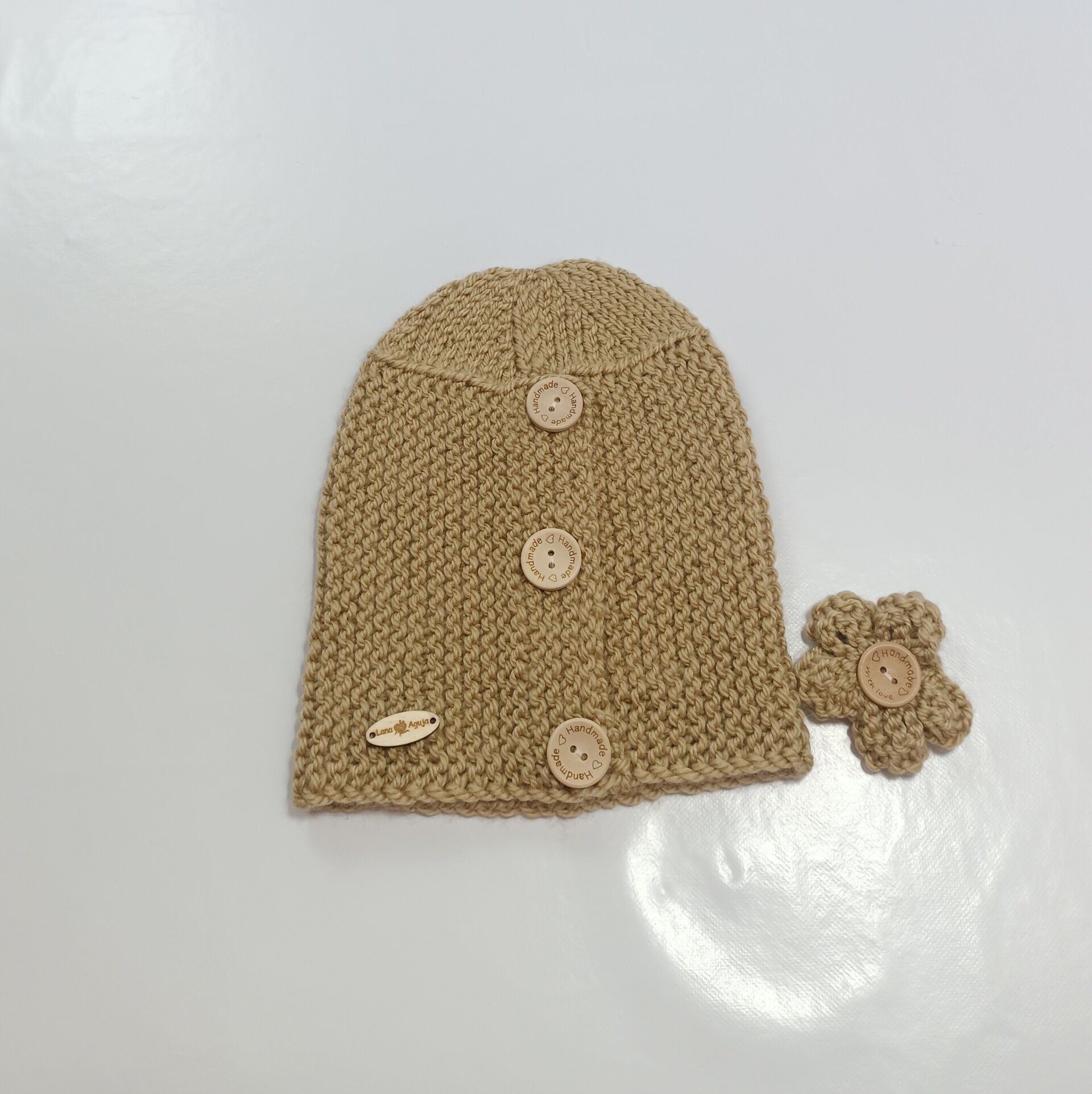 Gorro largo de lana estilo slouchy, VARIOS COLORES, gorro de lana . - 15
