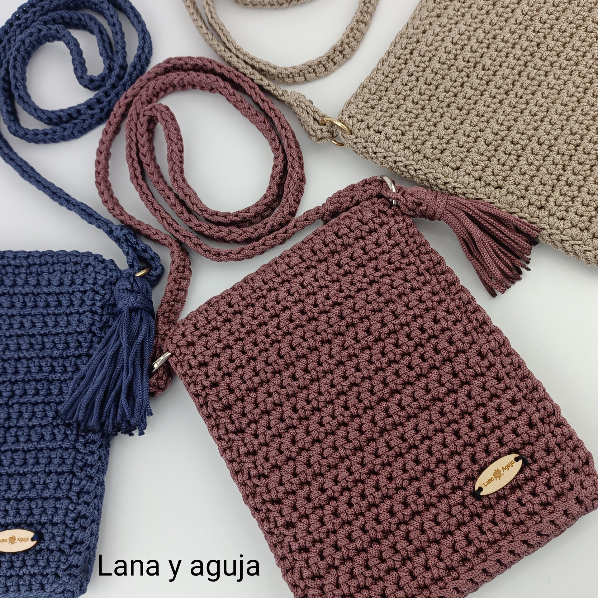 Bolso de crochet, Modelo Catalina, Mini bolso. - 14
