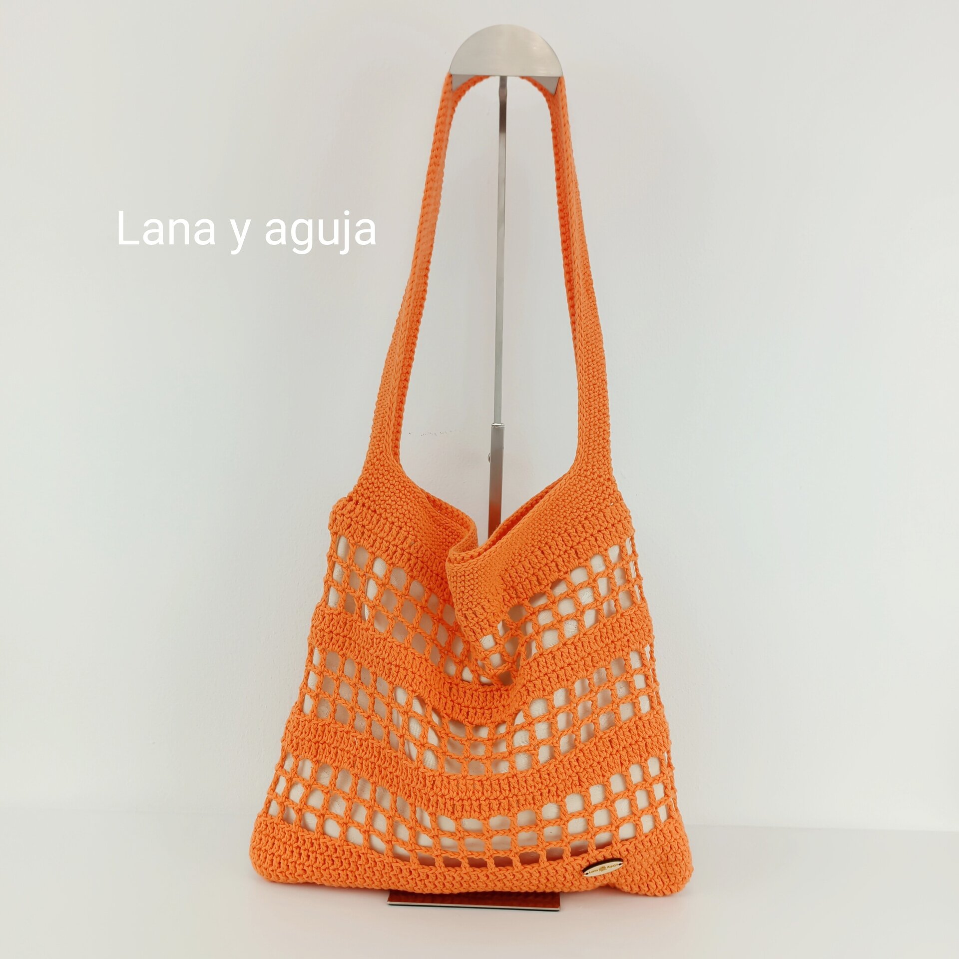 Bolso de crochet, bolso de hombro, tejido a mano, original. VARIOS COLORES. - 3
