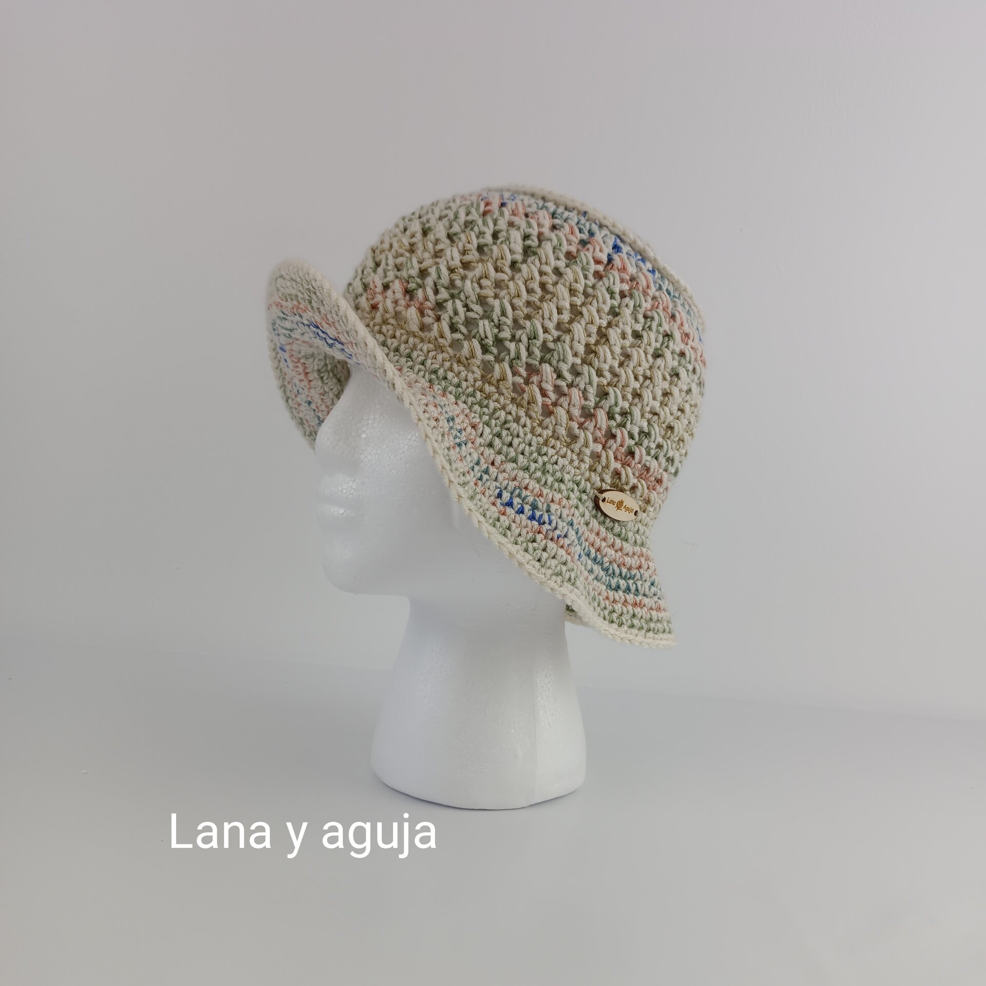 Gorro de estilo retro, sombrero bucket, gorro crochet. VARIOS COLORES - 3