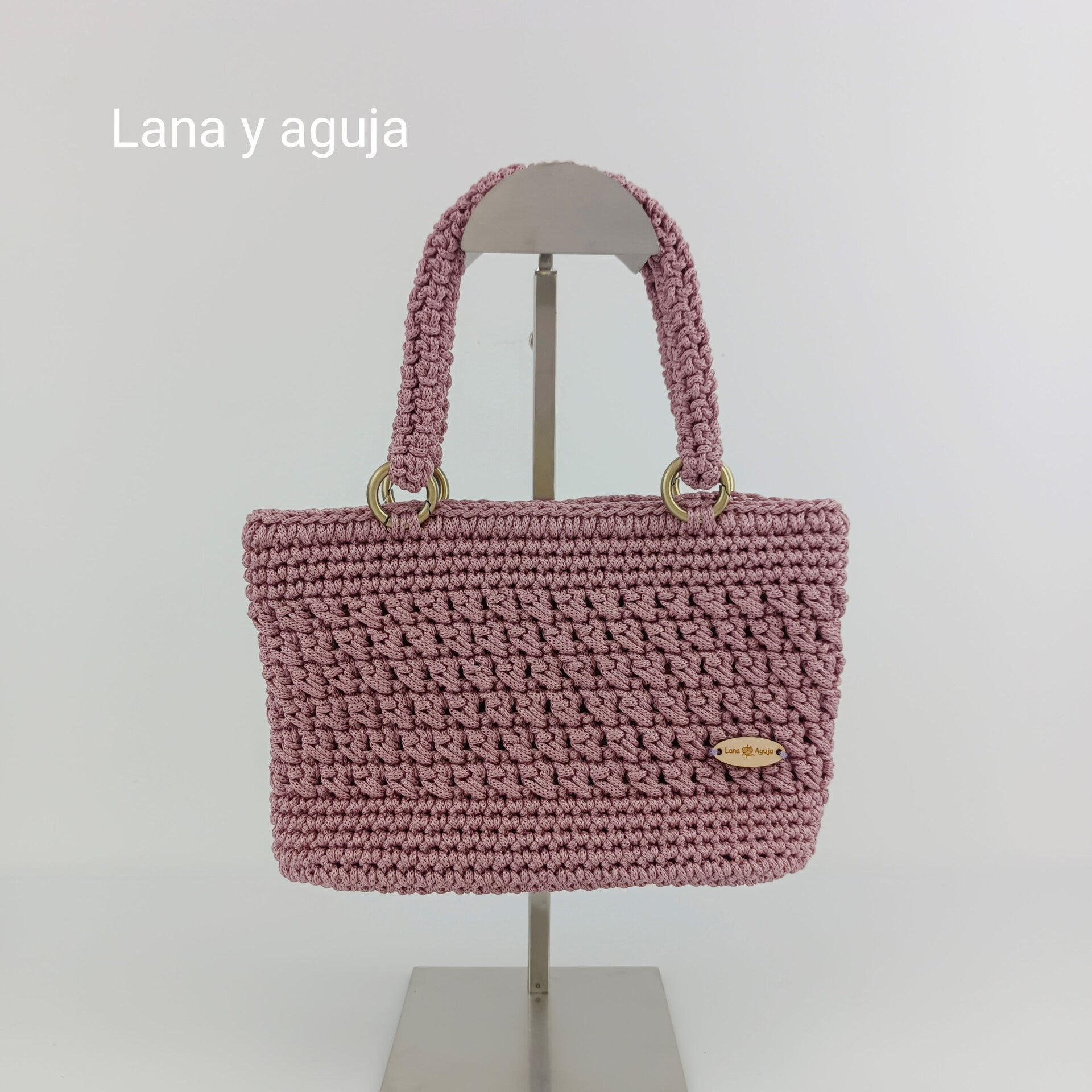 Bolso modelo Valentina, tejido a mano, Mini bolso. - 5