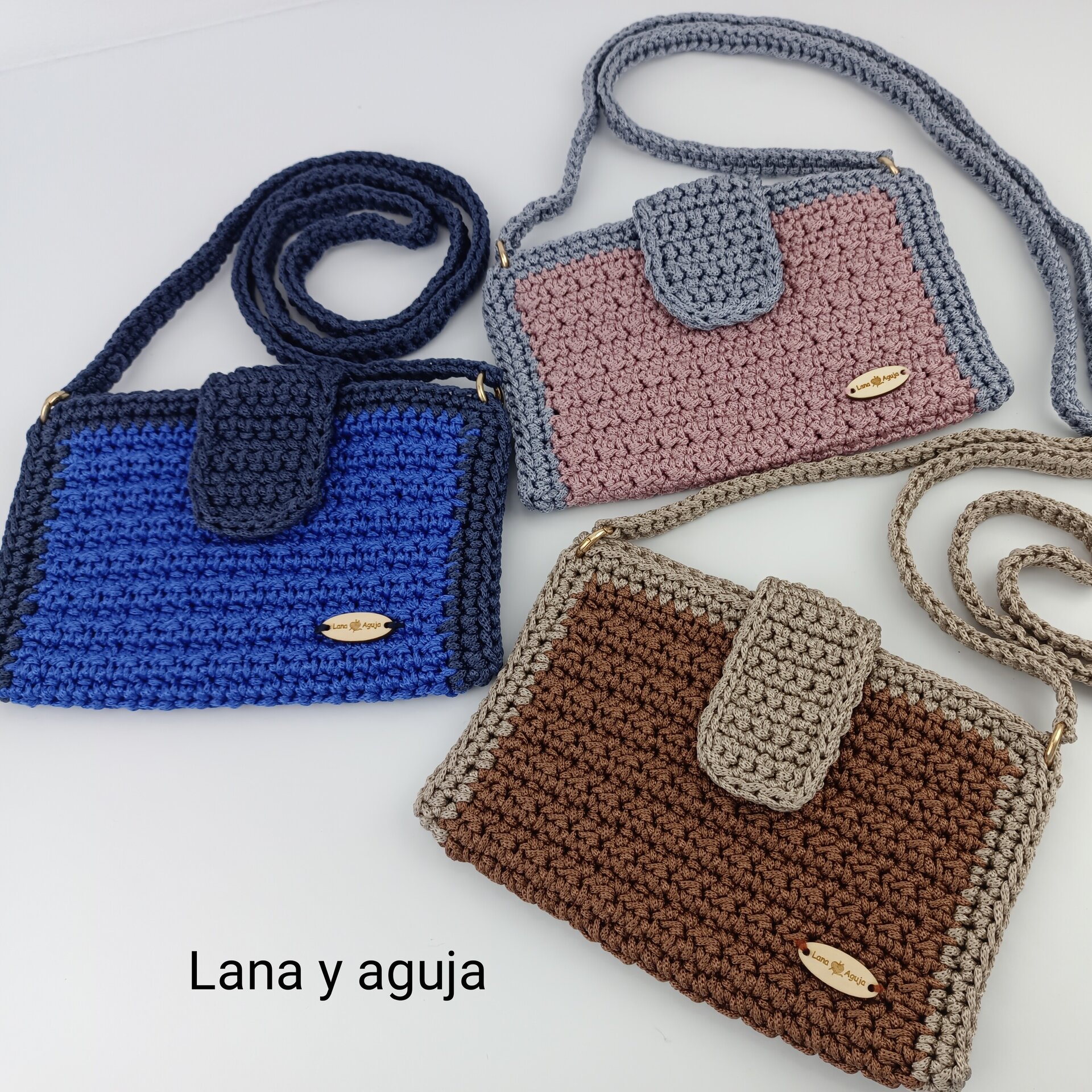 Bolso de crochet, Modelo Martina, Mini bolso. - 11