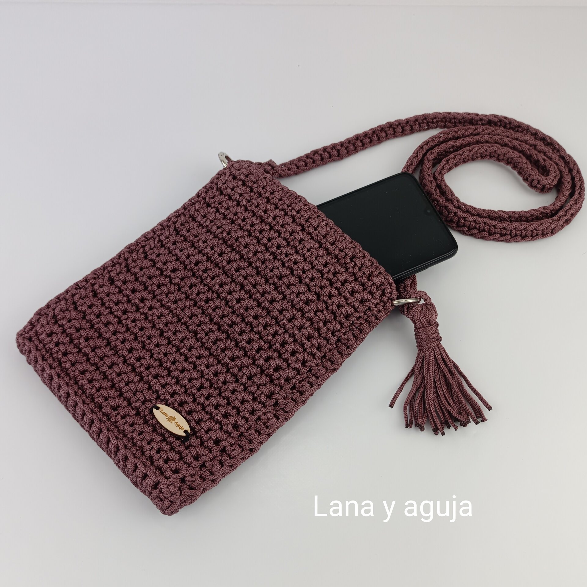 Bolso de crochet, Modelo Catalina, Mini bolso. - 11