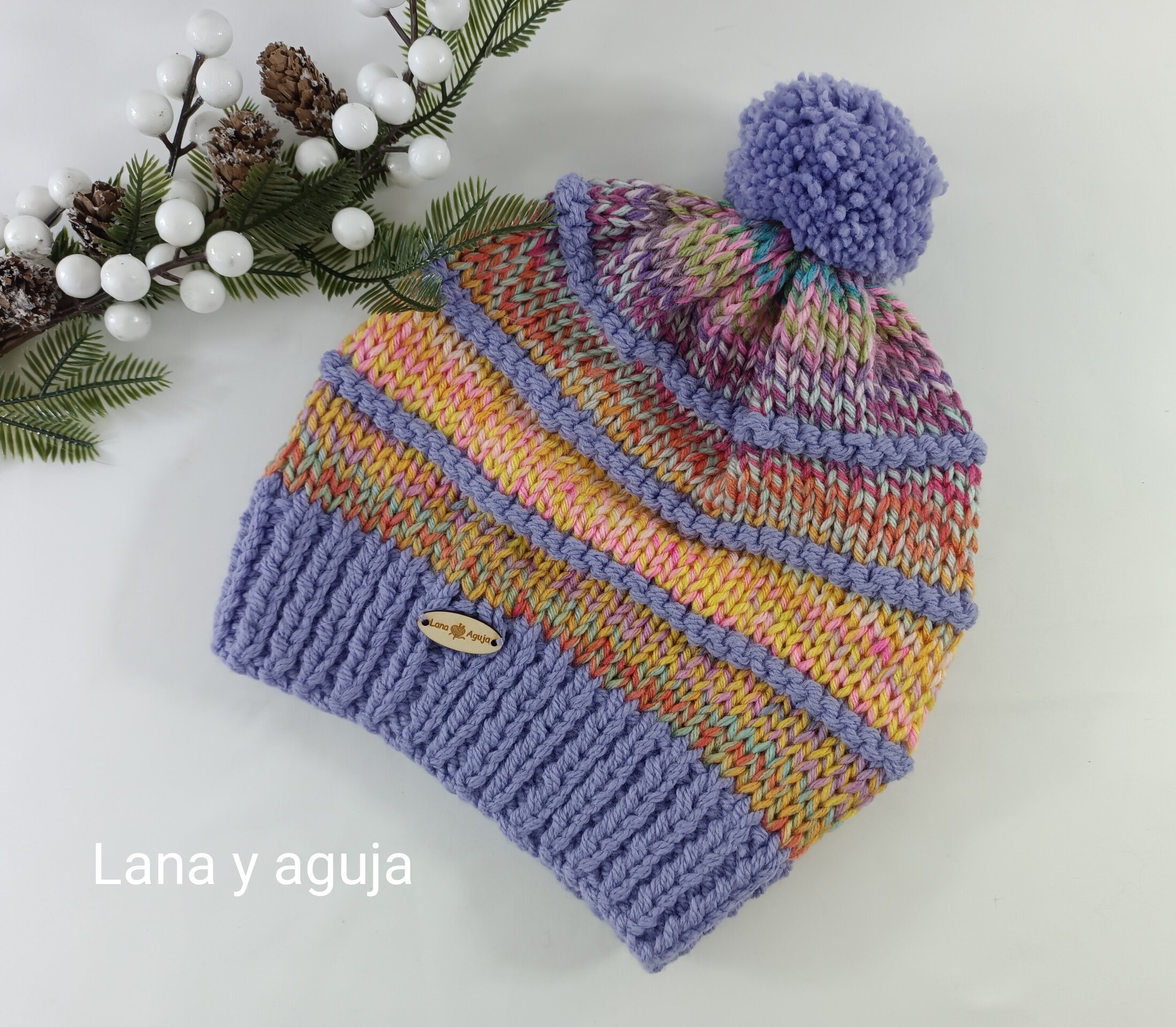 Gorro para mujer, gorro tejido para invierno, gorro lana. VARIOS COLORES. - 10