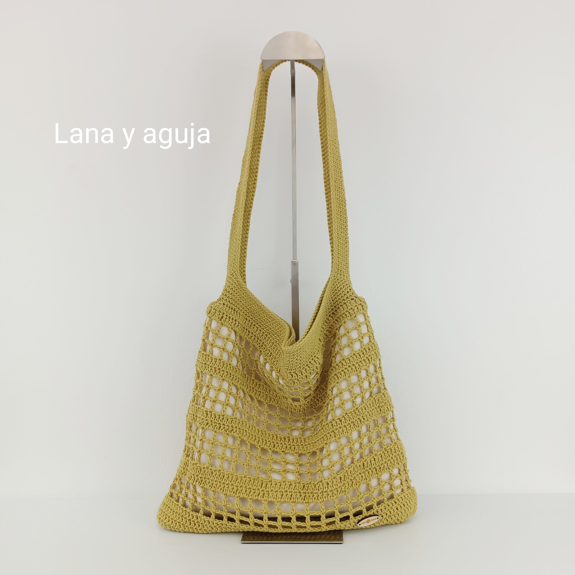 Bolso de crochet, bolso de hombro, tejido a mano, original. VARIOS COLORES. - 7