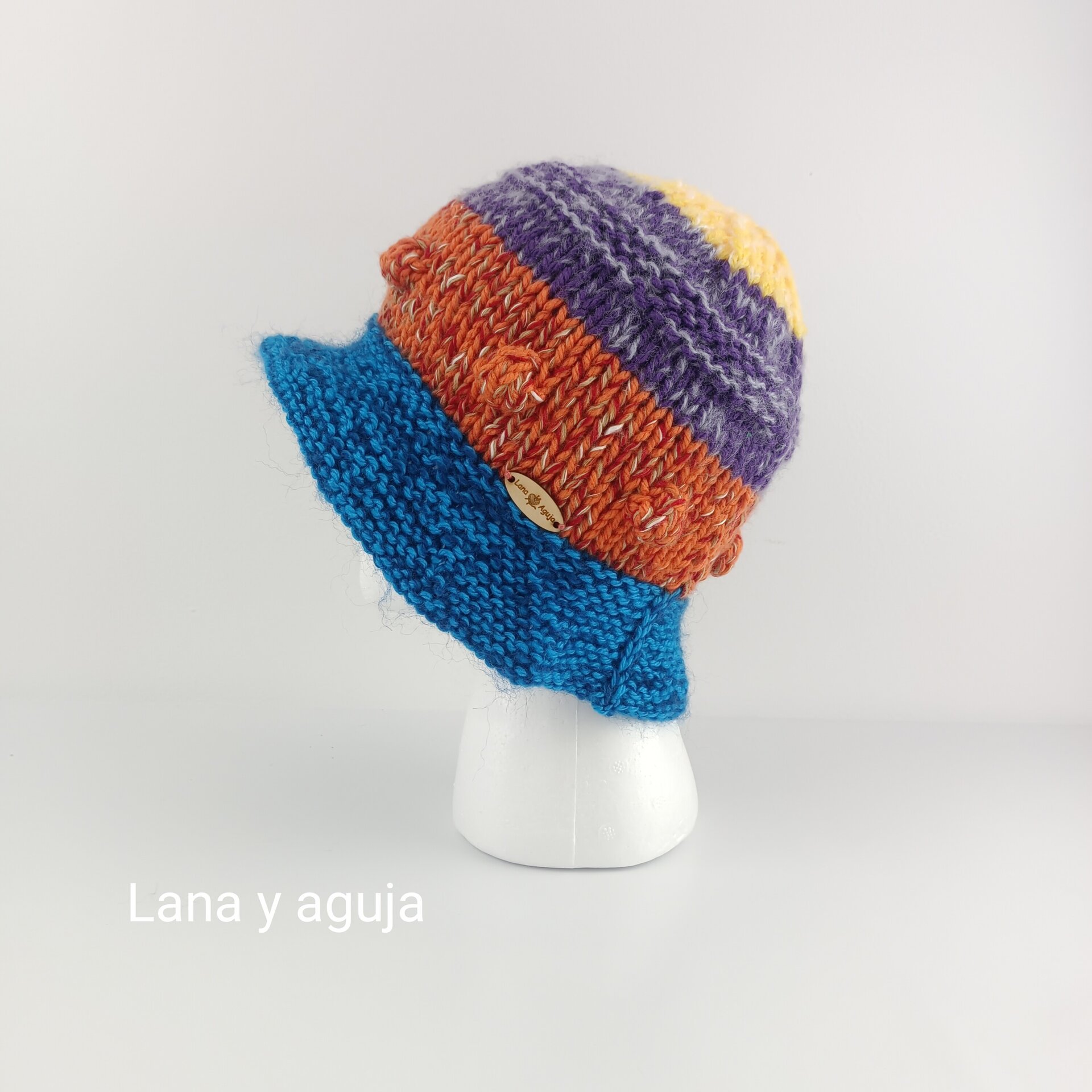 Gorro de lana, sombrero pescador, gorro multicolor. VARIOS COLORES - 8