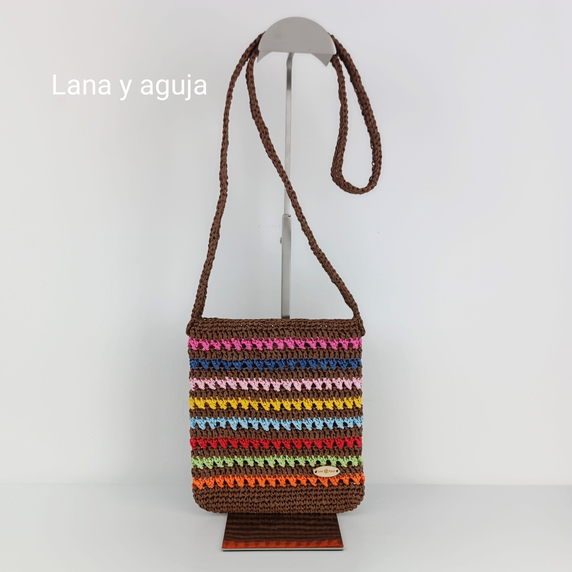 Bolso modelo Senda, bolso de hombro, tejido a mano, diseño original. - 5