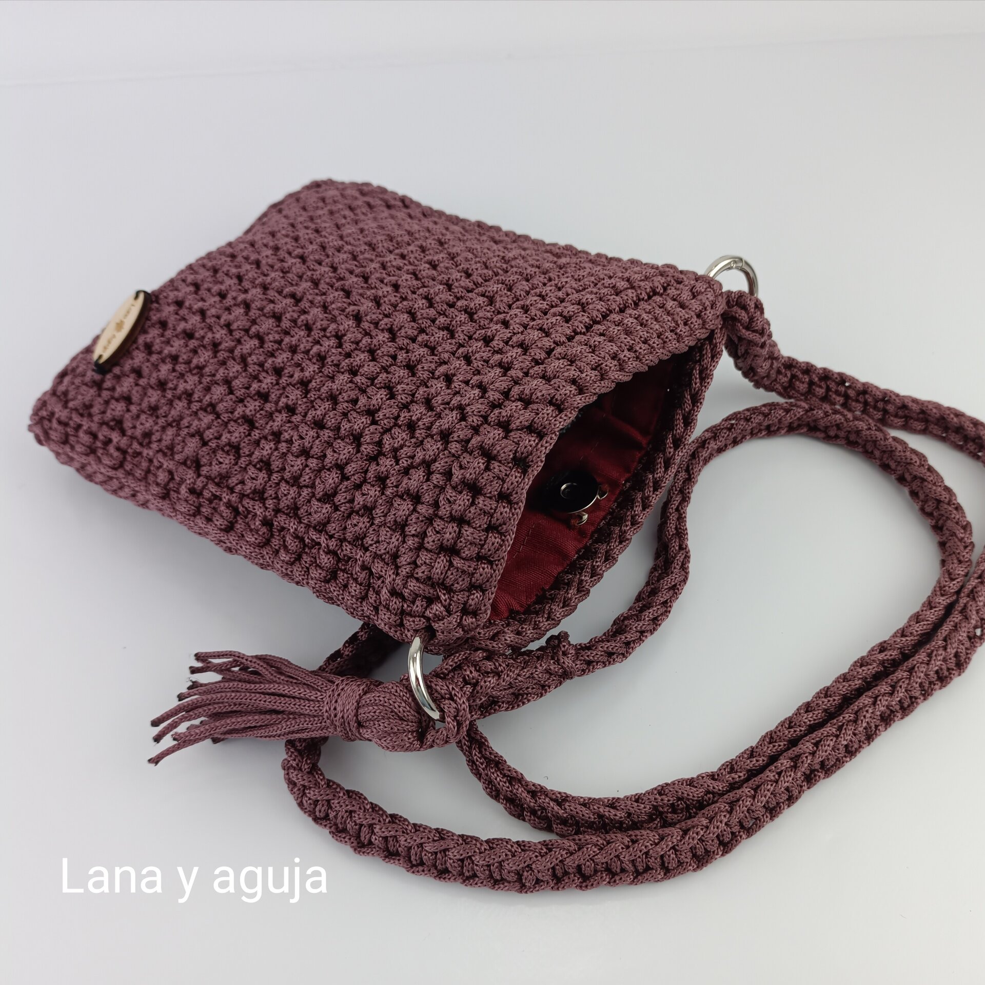 Bolso de crochet, Modelo Catalina, Mini bolso. - 12