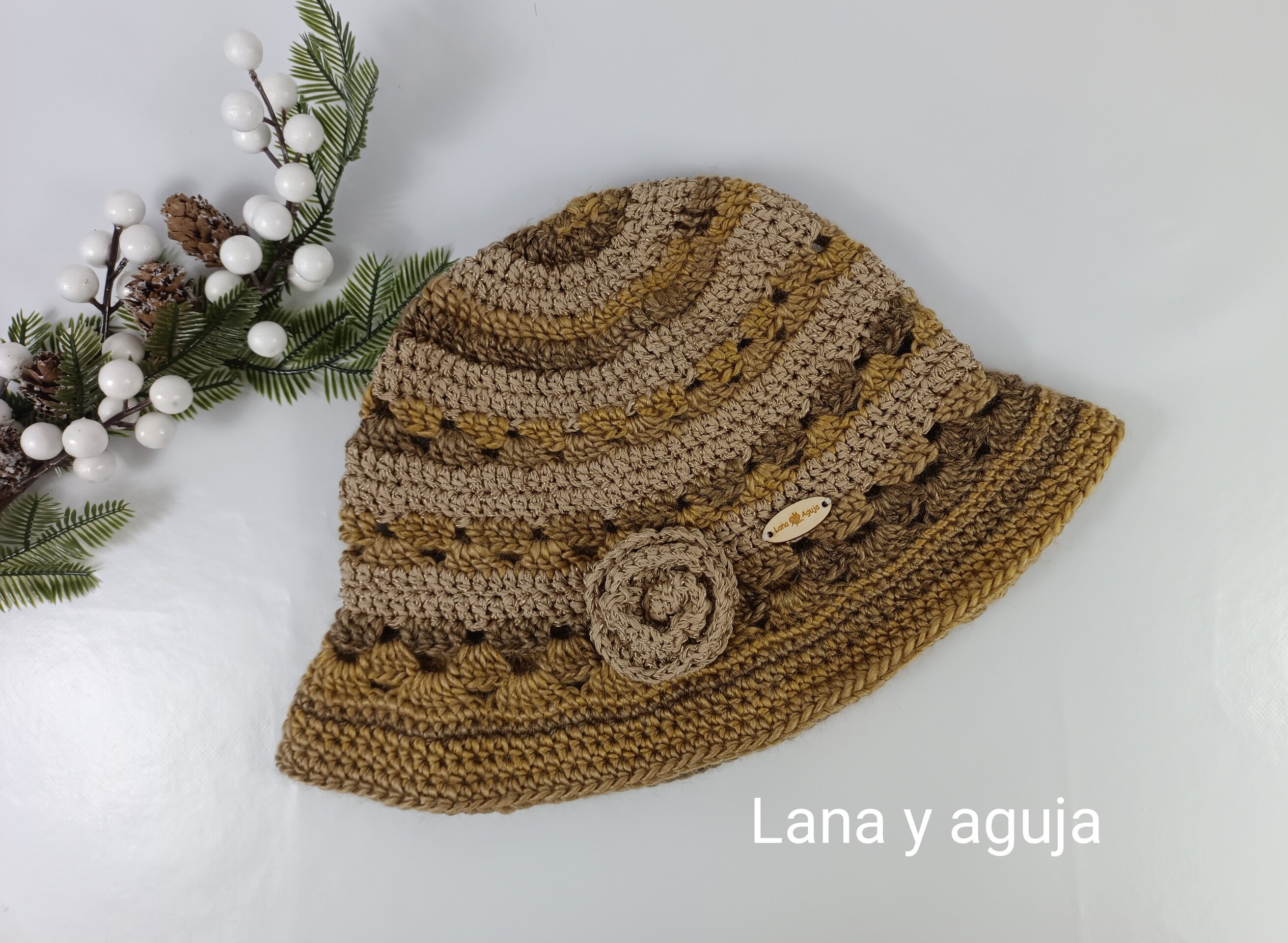 Gorro chic, sombrero estilo años 20, tejido en crochet. VER COLORES. - 11