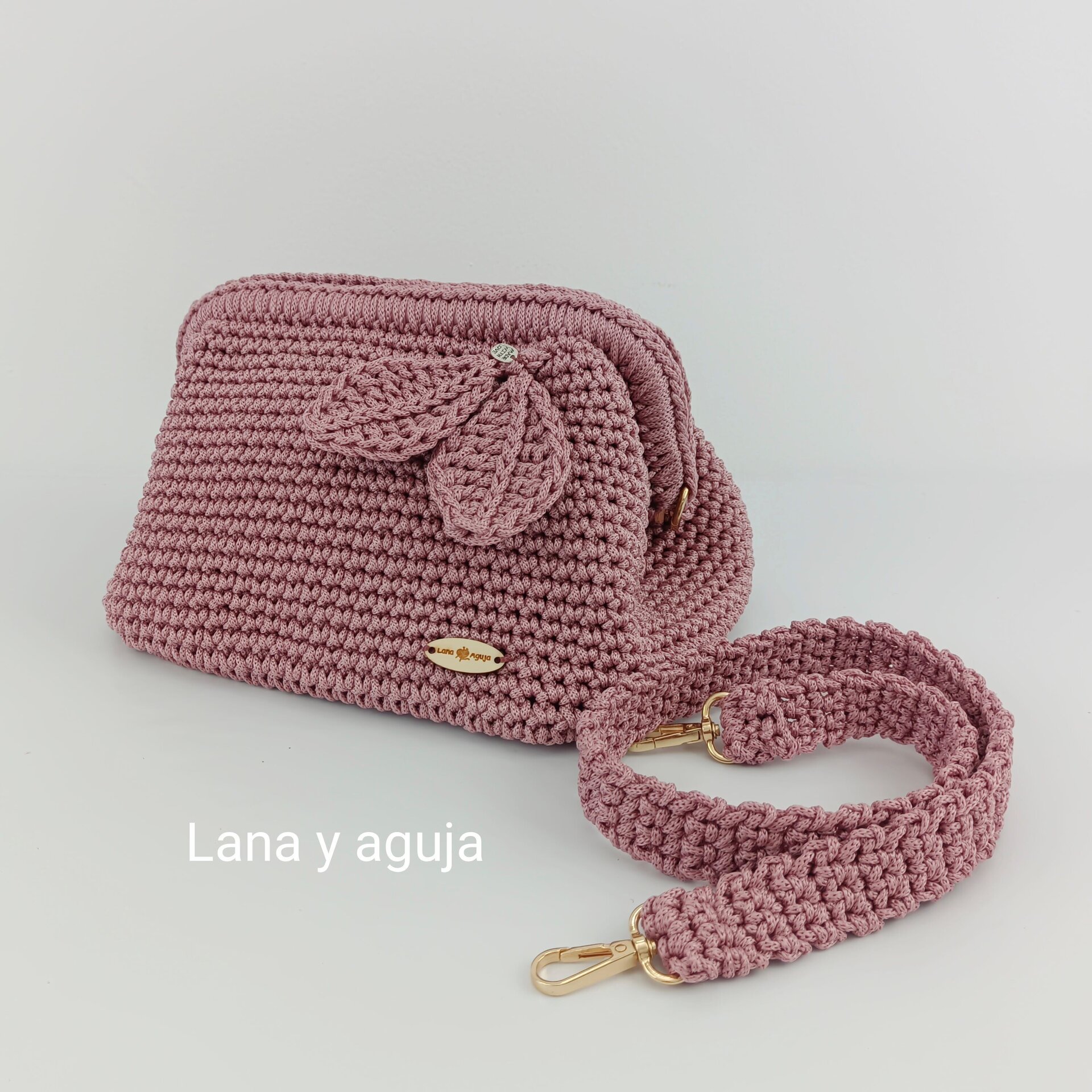 Bolso de crochet, Modelo Noa, tejido a mano, estilo doctor. - 5