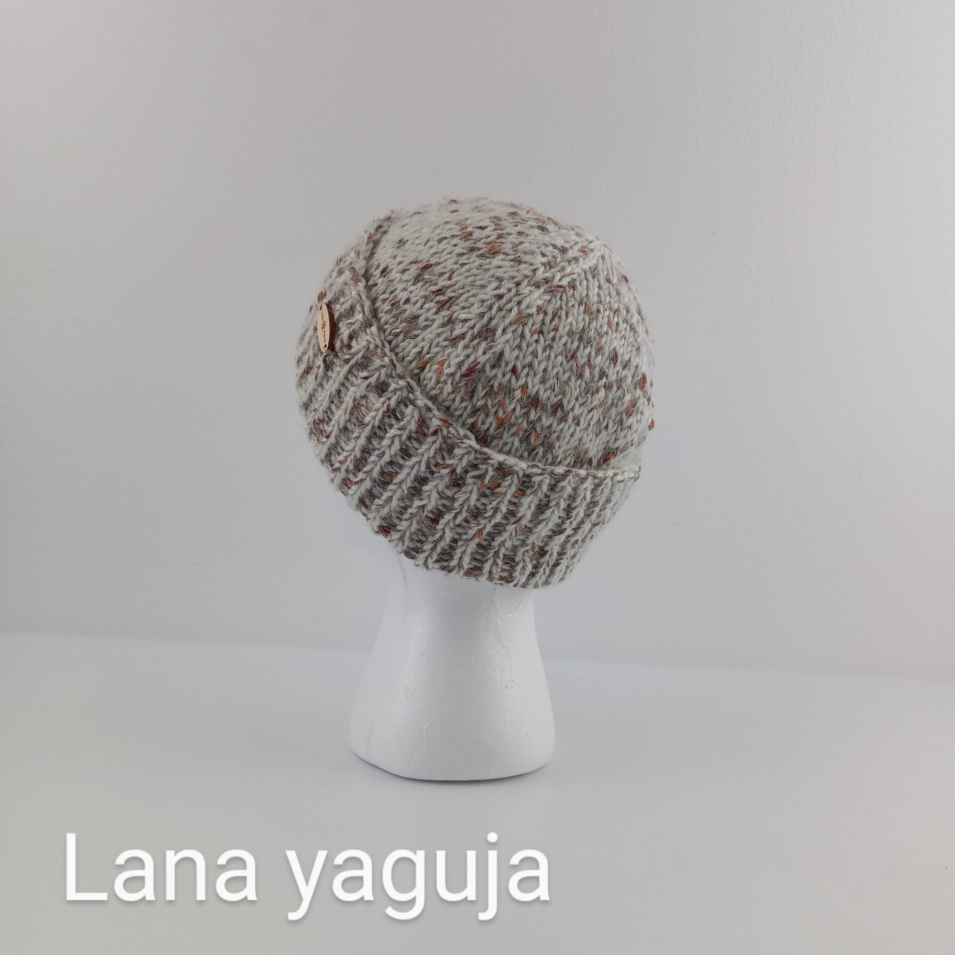 Gorro de lana tejido a mano, unisex, modelo nórdico. VARIOS COLORES - 3
