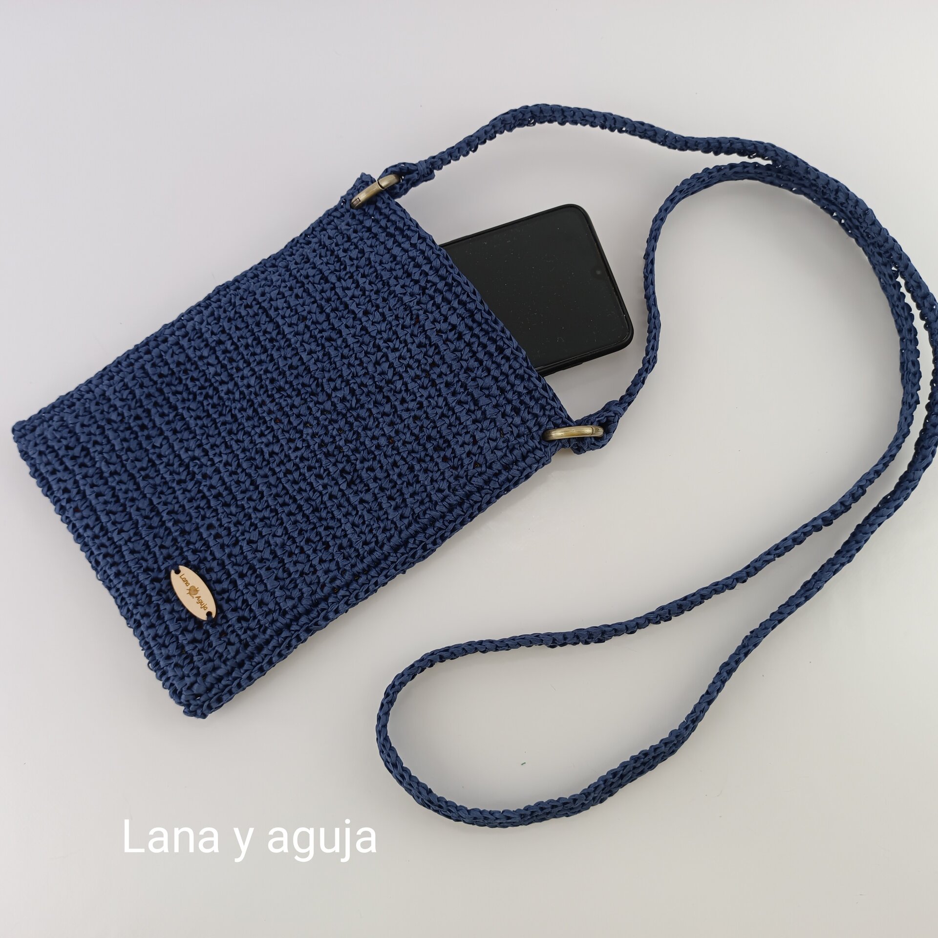 Bolso de crochet, bolso de hombro, tejido a mano, diseño original. - 6