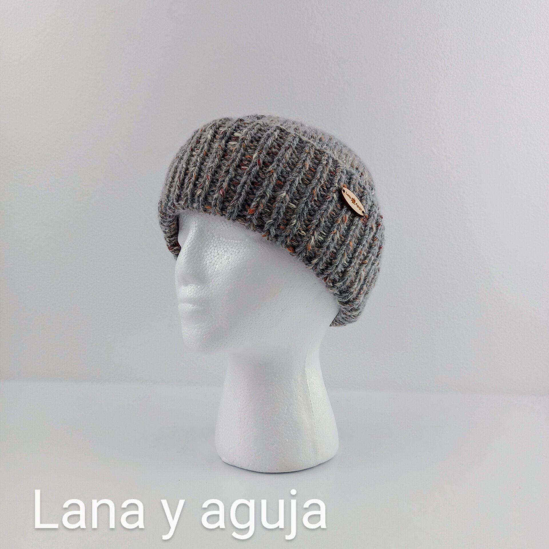 Gorro de lana tejido a mano, unisex, modelo nórdico. VARIOS COLORES - 9