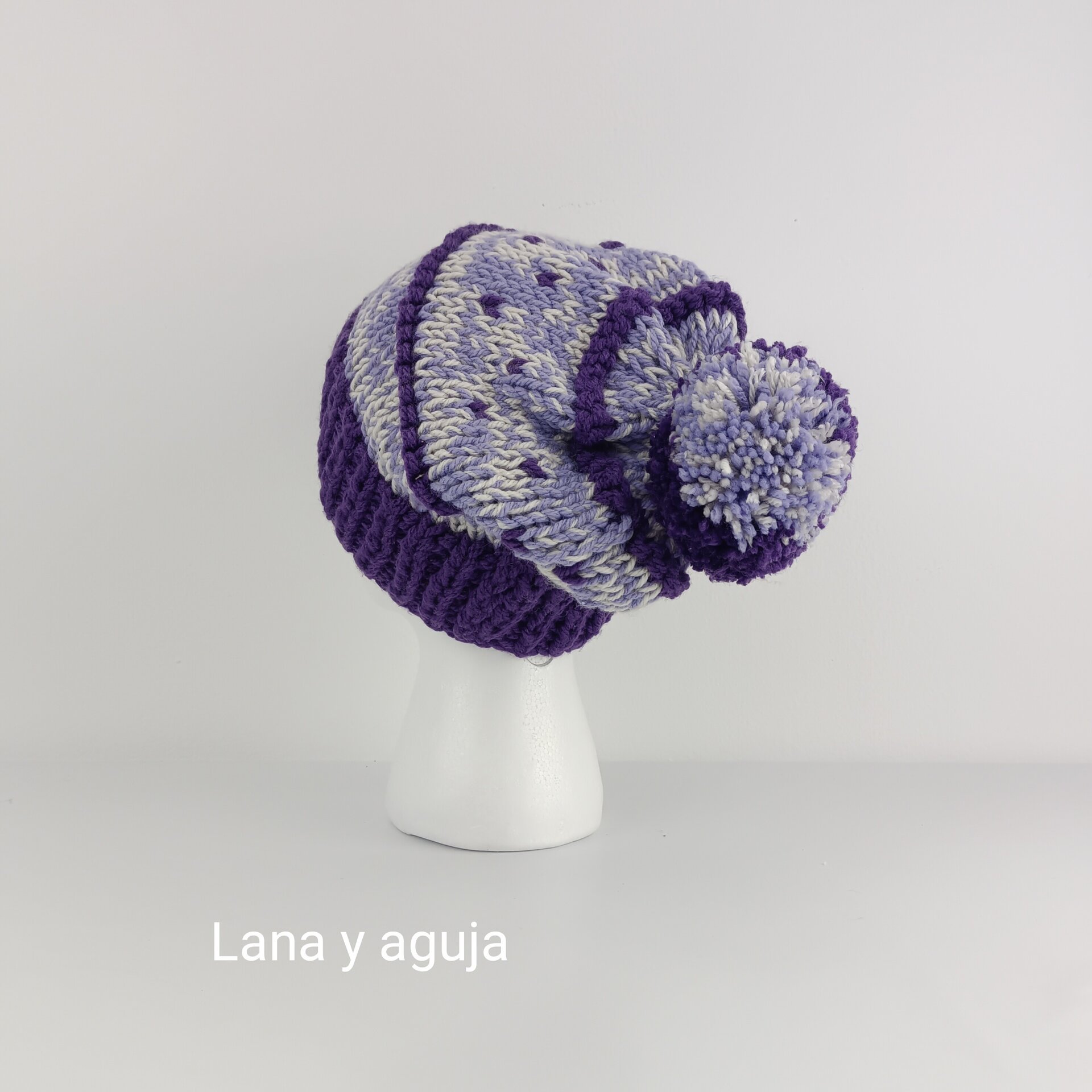 Gorro para mujer, gorro tejido para invierno, gorro lana. VARIOS COLORES. - 3