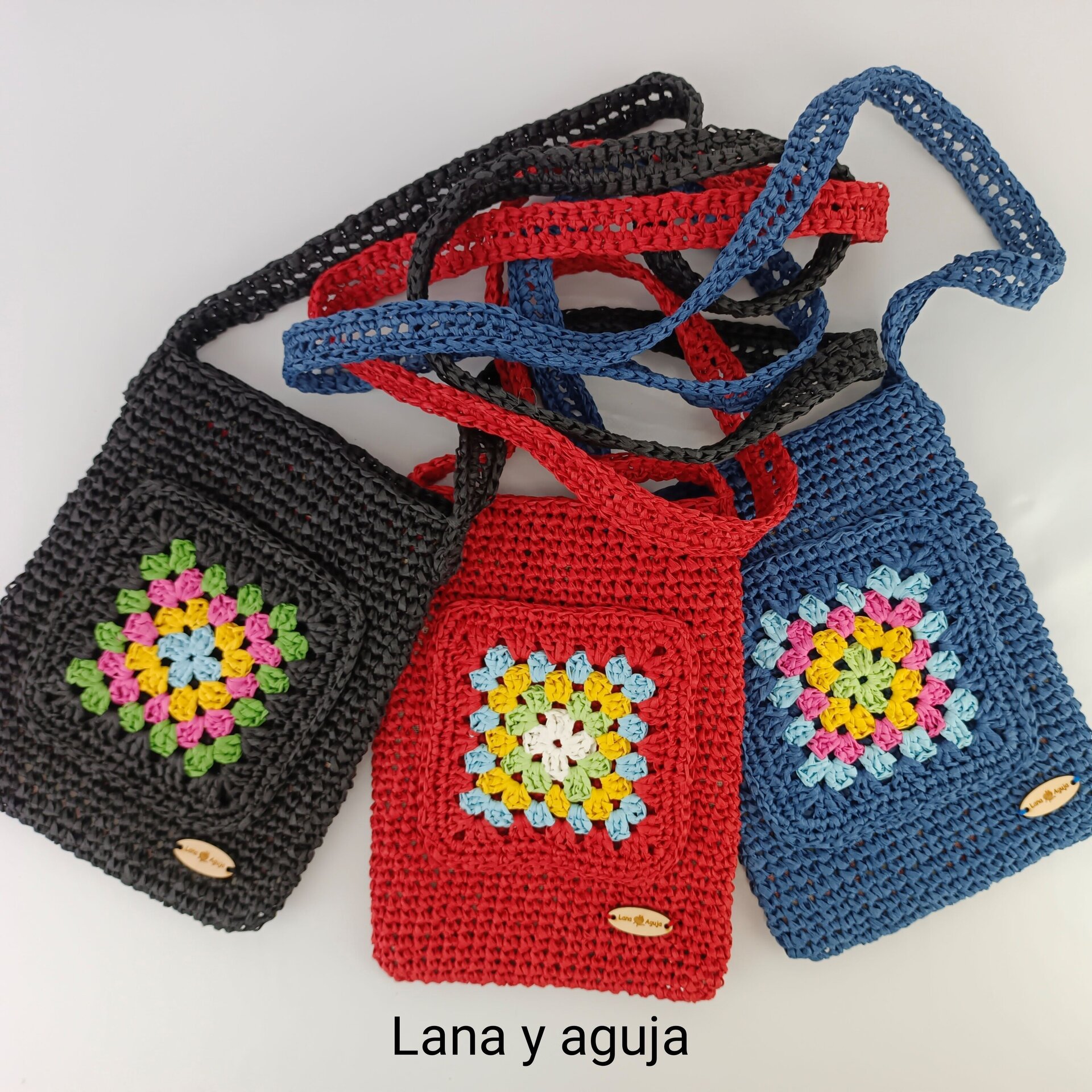 Bolso de crochet, Modelo Gaia, bolso de hombro. - 10