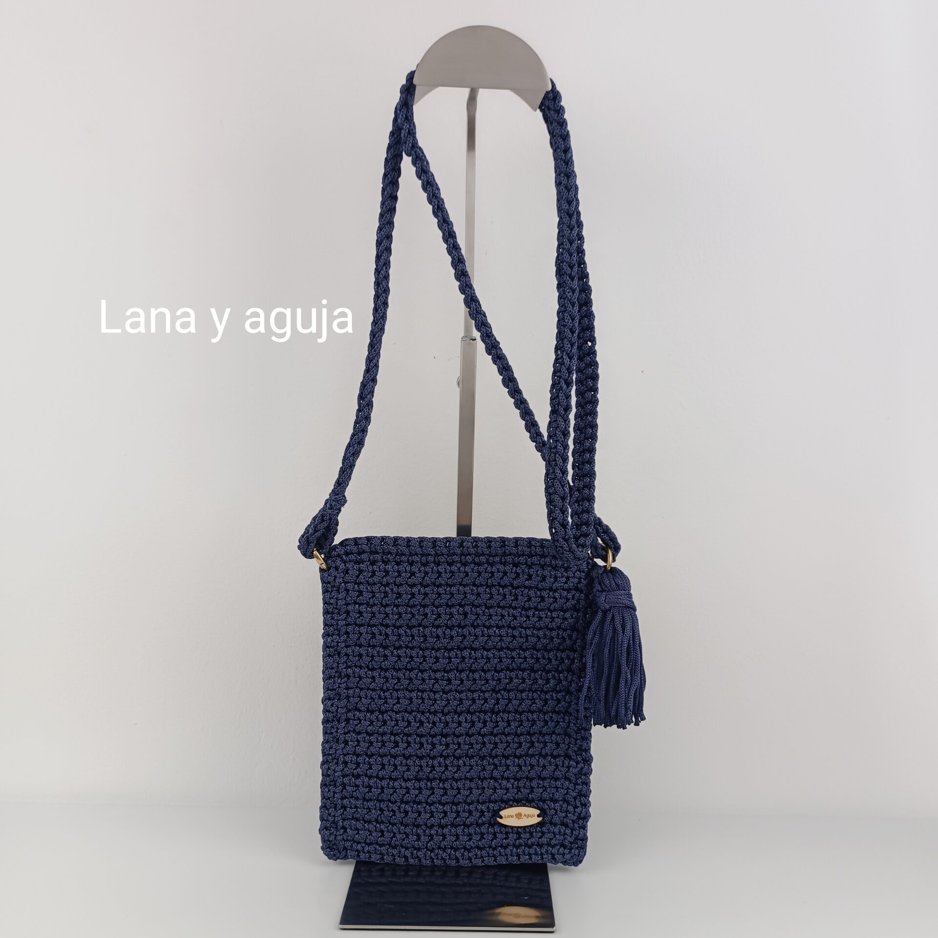 Bolso de crochet, Modelo Catalina, Mini bolso. - 9