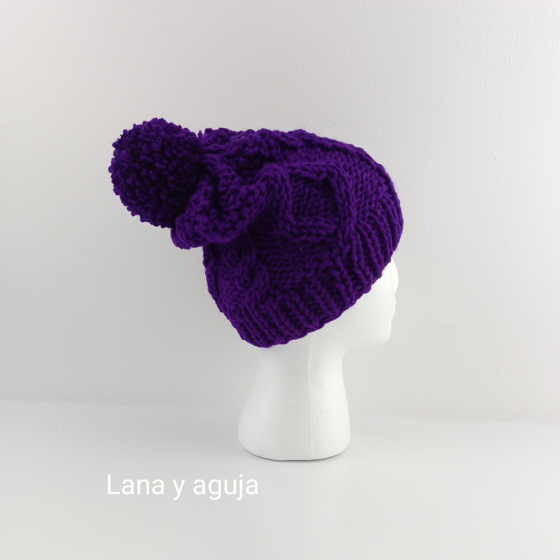 Gorro para mujer, gorro tejido para invierno, gorro nieve, VARIOS COLORES. - 7