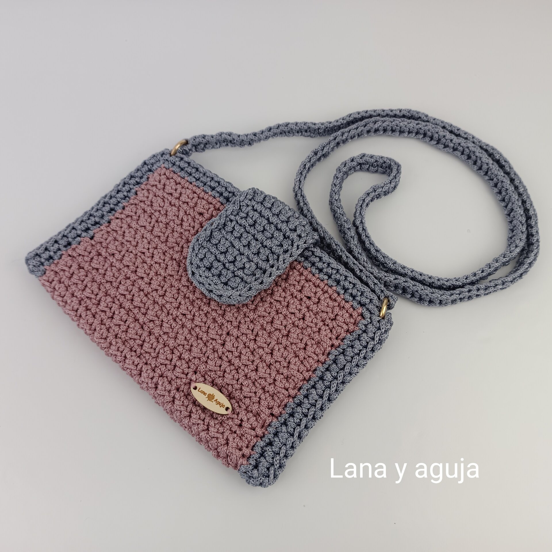 Bolso de crochet, Modelo Martina, Mini bolso. - 2