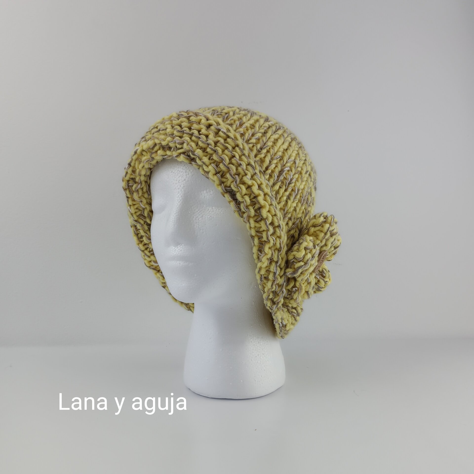 Gorro de lana, estilo años 20, sombrero tejido, gorro invierno. - 2
