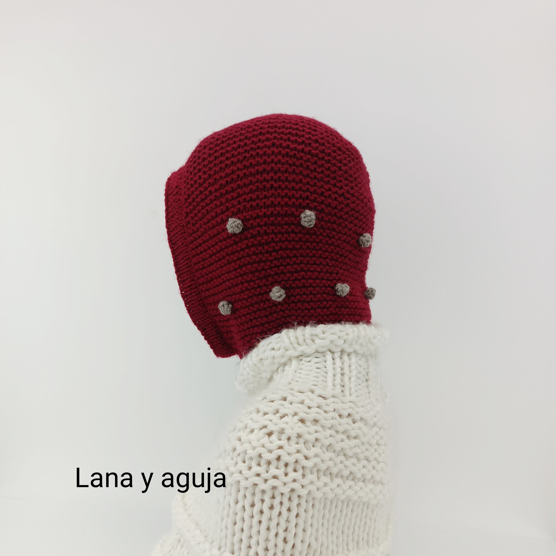 Balaclava tejida para mujer. Tejido a mano. - 3