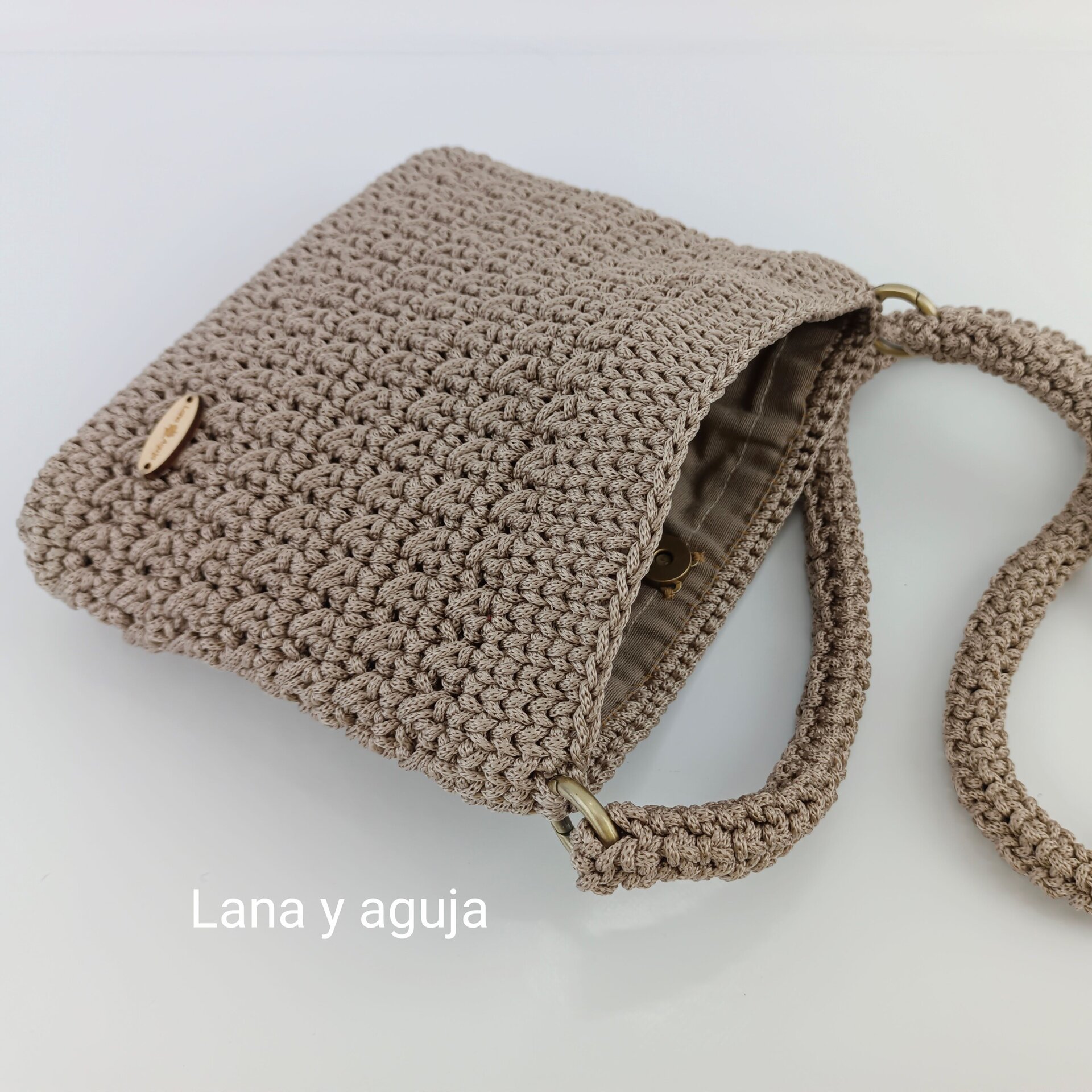 Bolso de estilo casual, Modelo Ocaso, tejido a mano - 9