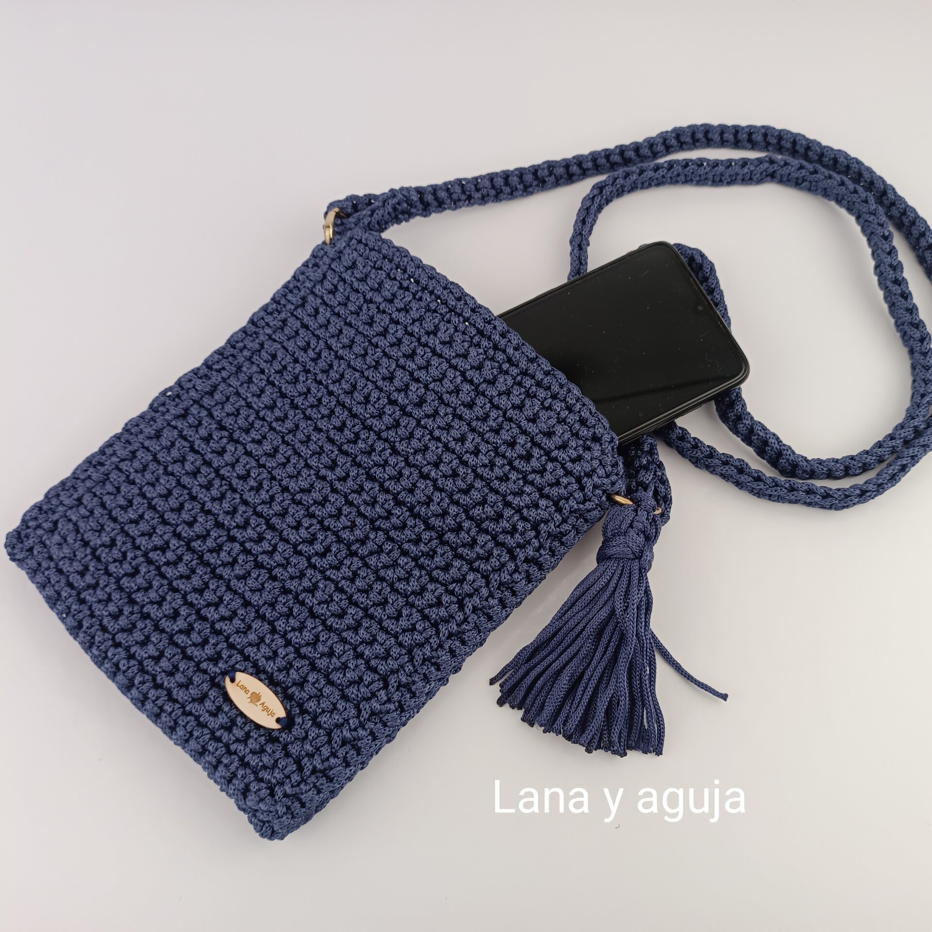 Bolso de crochet, Modelo Catalina, Mini bolso. - 7