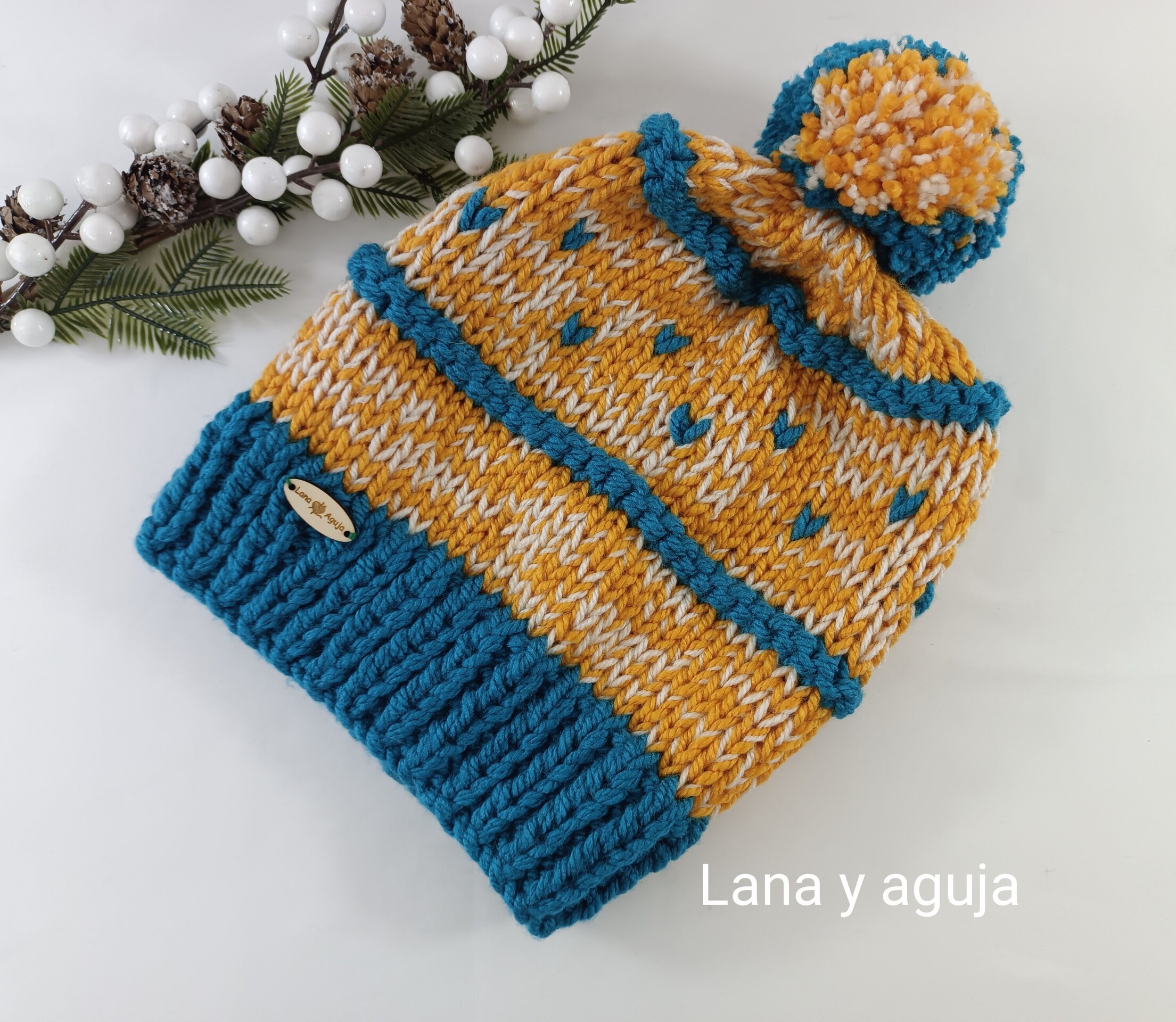 Gorro para mujer, gorro tejido para invierno, gorro lana. VARIOS COLORES. - 7