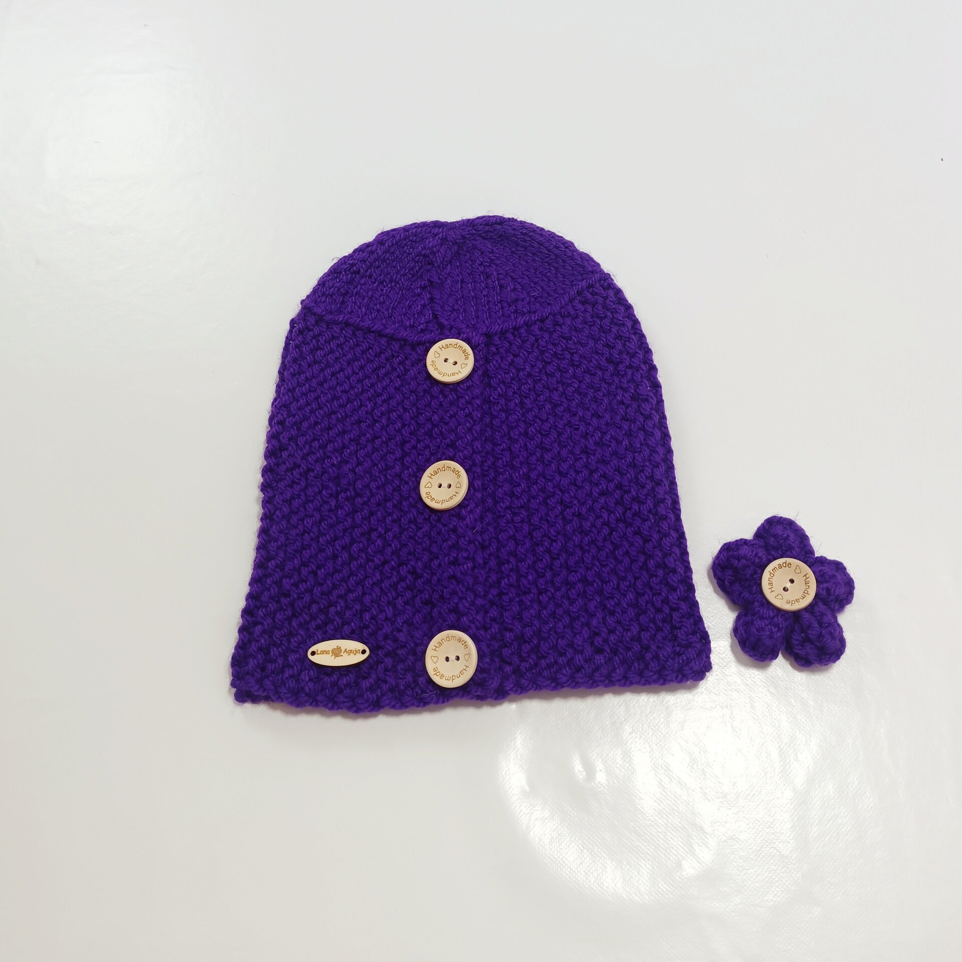 Gorro largo de lana estilo slouchy, VARIOS COLORES, gorro de lana . - 11
