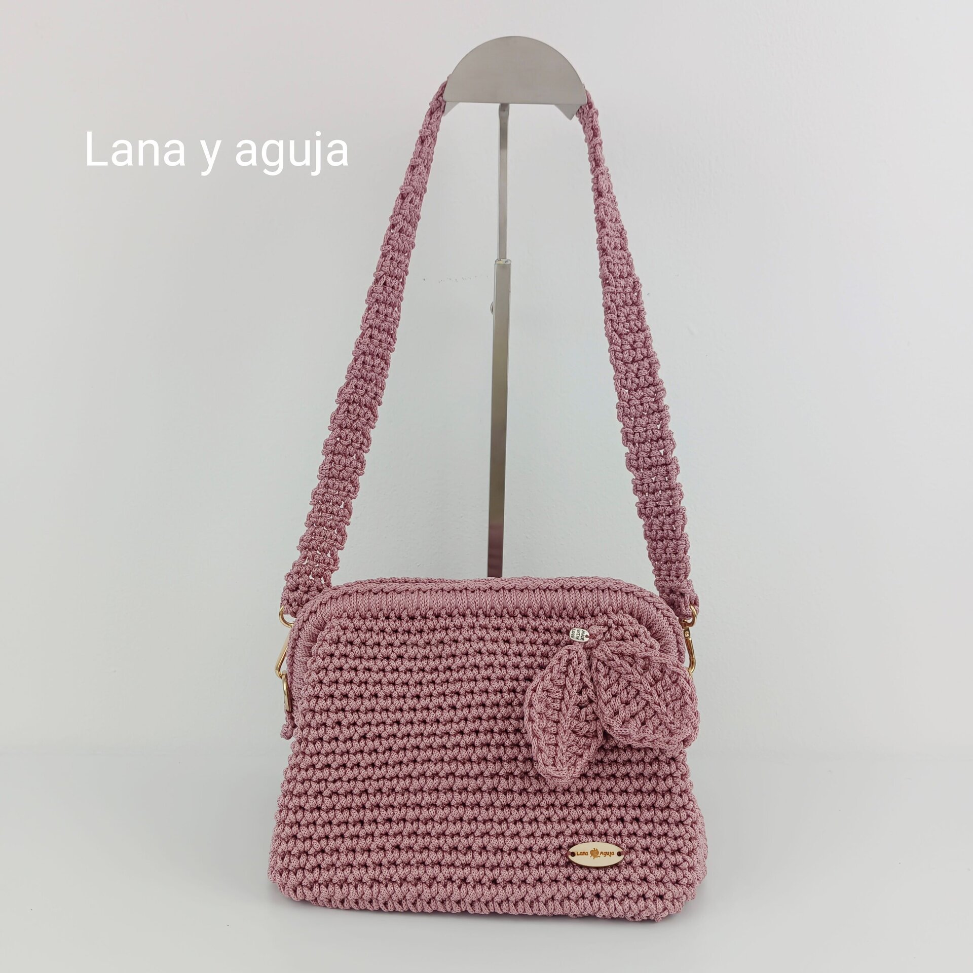 Bolso de crochet, Modelo Noa, tejido a mano, estilo doctor. - 4