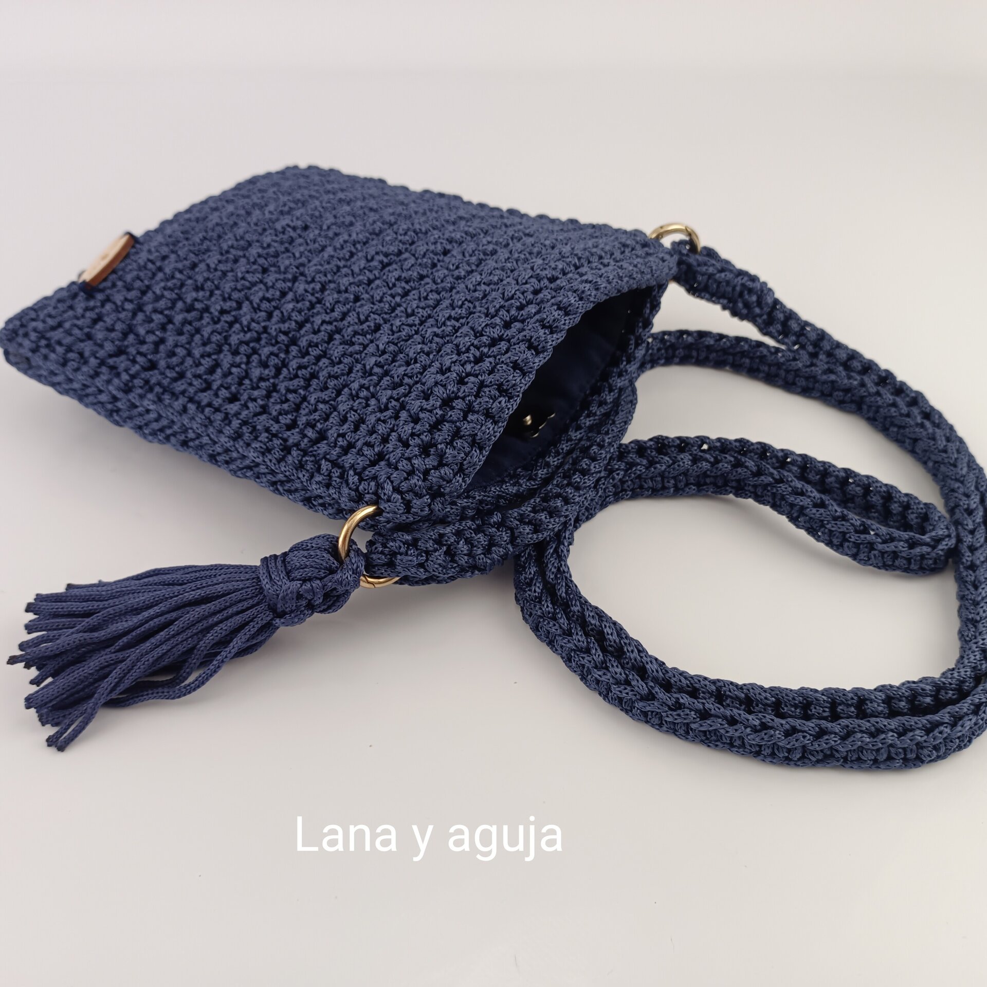 Bolso de crochet, Modelo Catalina, Mini bolso. - 8