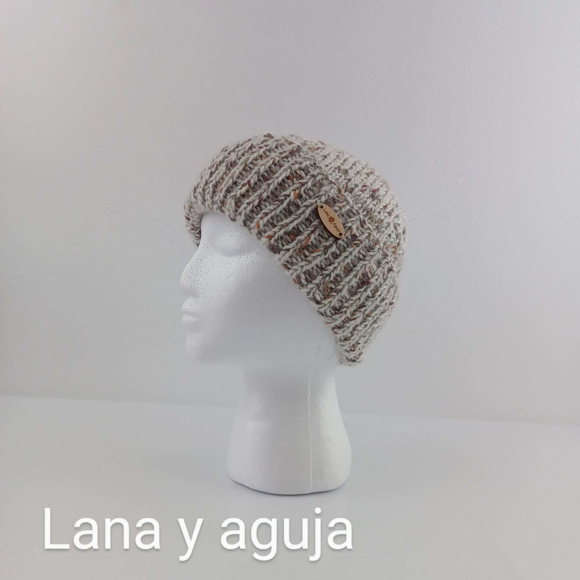 Gorro de lana tejido a mano, unisex, modelo nórdico. VARIOS COLORES - 4