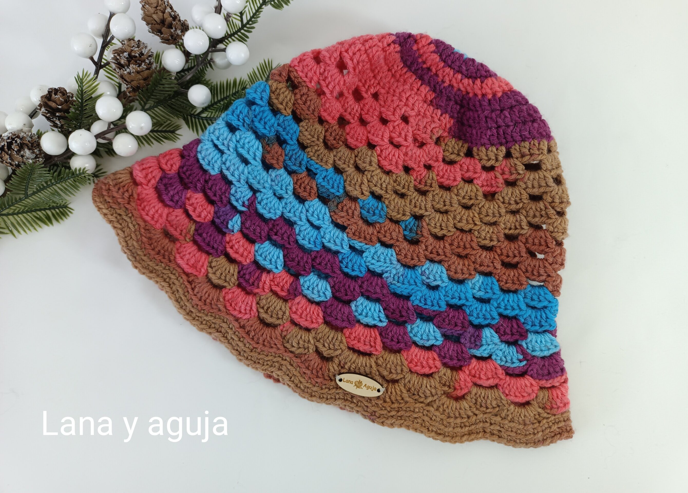 Gorro de lana, sombrero pescador, gorro multicolor. VARIOS COLORES - 6