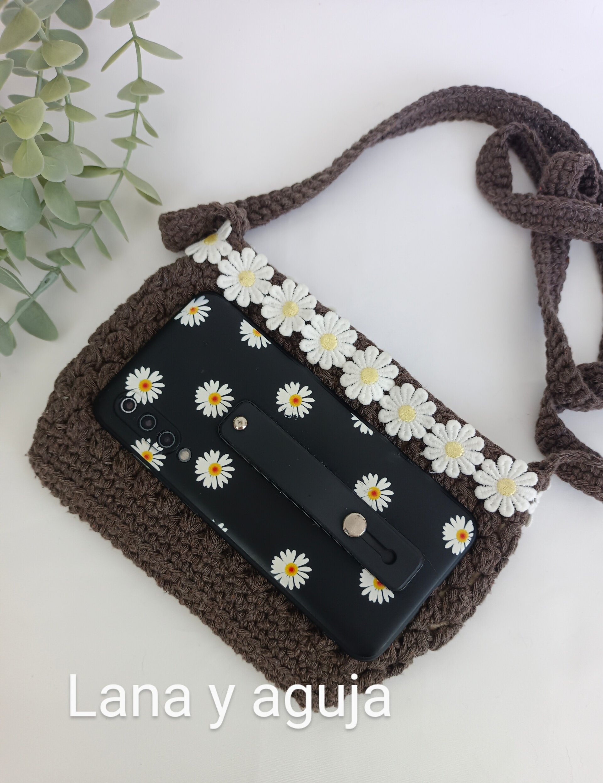Bolso de crochet, bolso de hombro, tejido a mano, diseño original. - 4