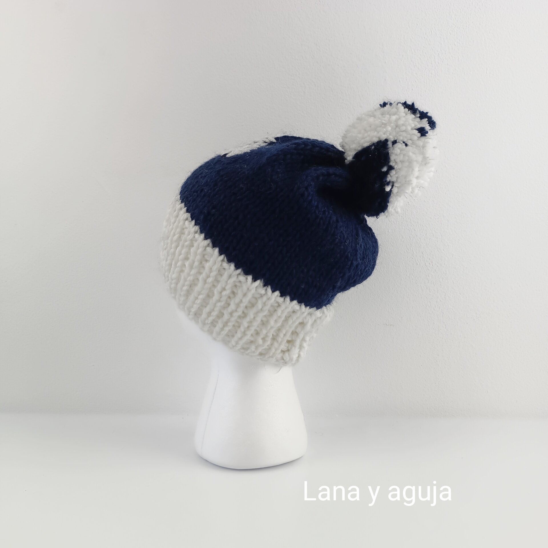 Gorro tejido para invierno, gorro huella de gato, gorro mujer. - 2